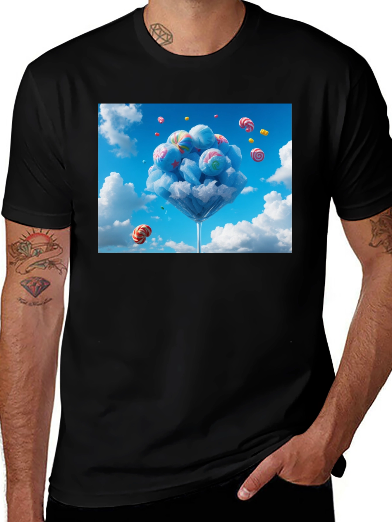 Variant 7 of Cotton Candy Sky T-Shirt - Unique Design