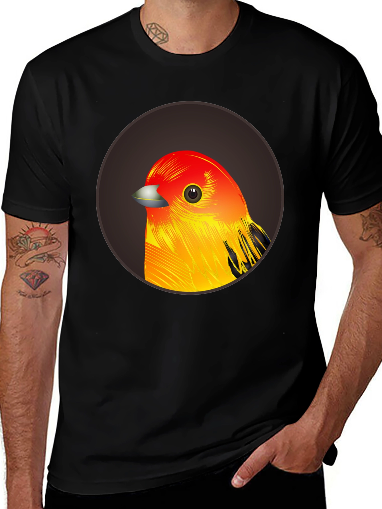 Variant 22 of Bird Graphic T-Shirt - Casual Style