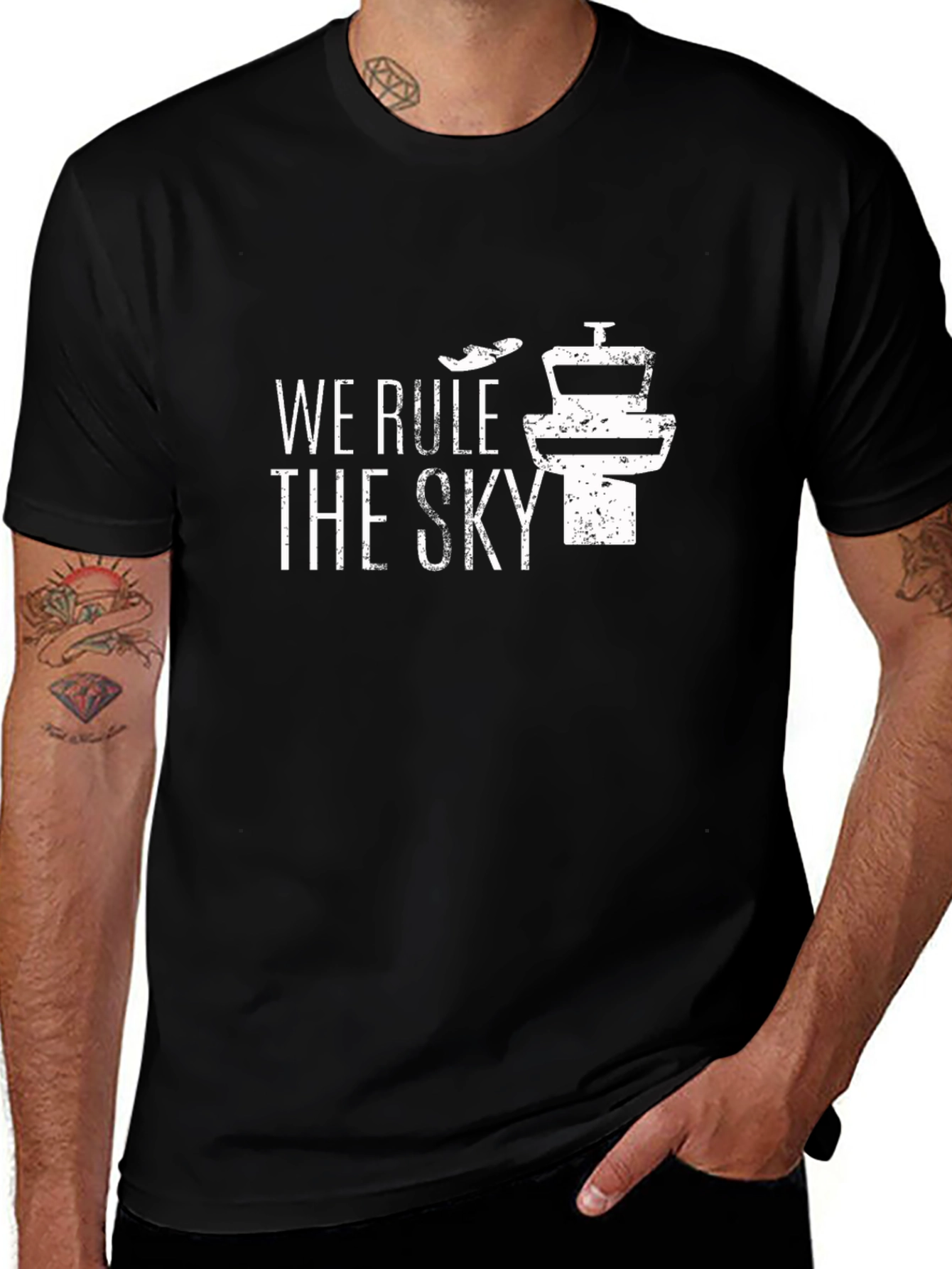 Variant 7 of Air Traffic Controller T-Shirt - Rule the Sky!
