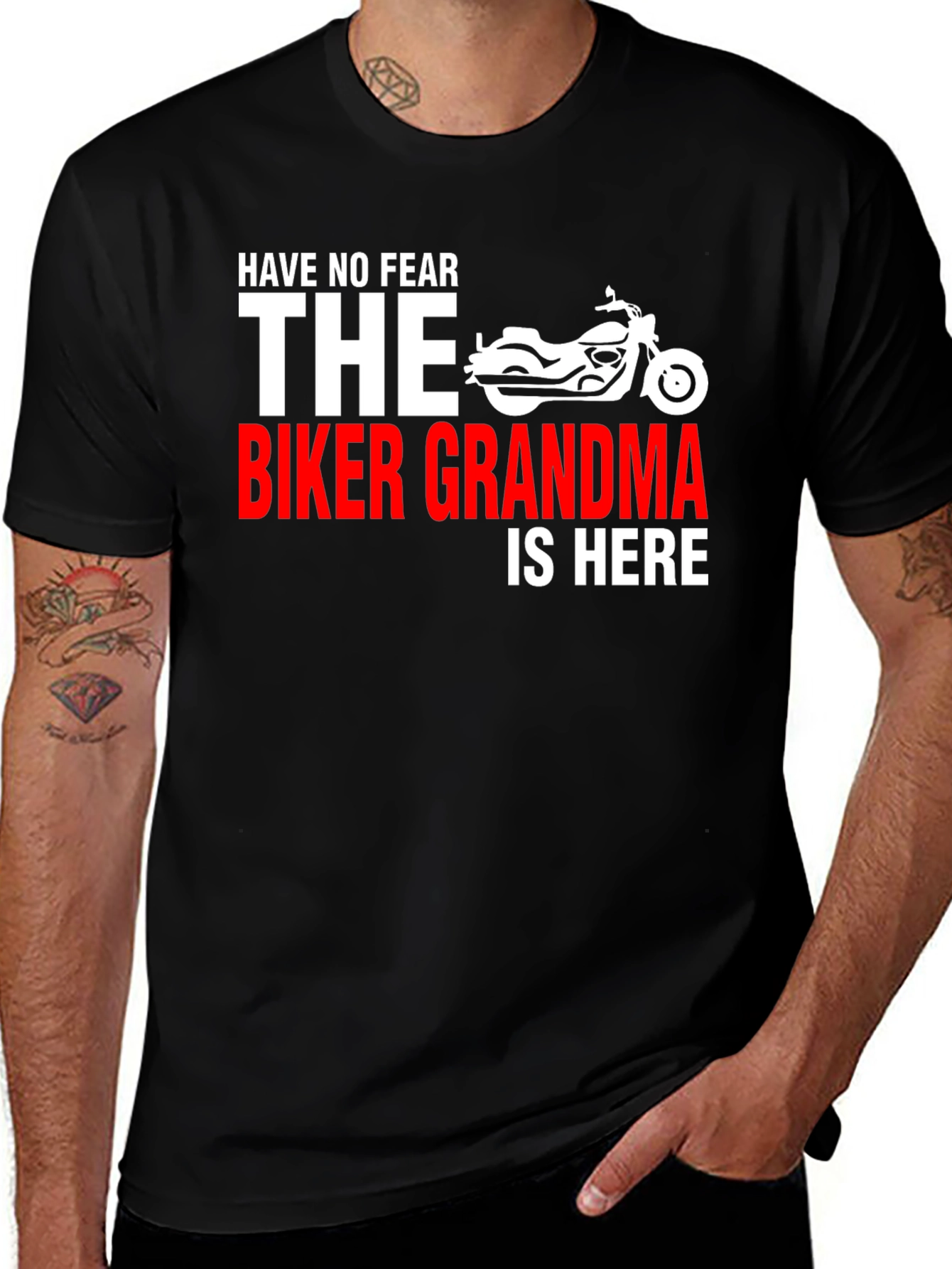 Variant 12 of Biker Grandma T-Shirt - Fearless Rider Apparel