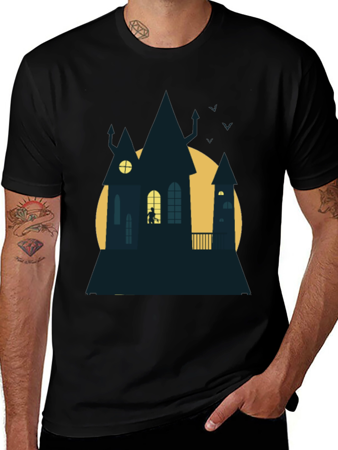 Variant 13 of Halloween House Graphic Tee