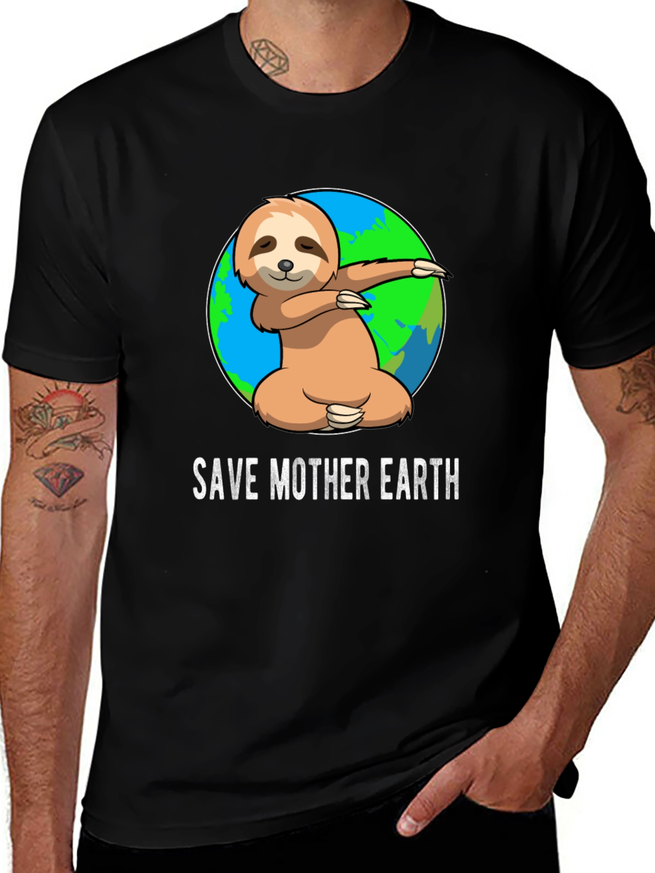 Variant 21 of Save Mother Earth Sloth T-Shirt