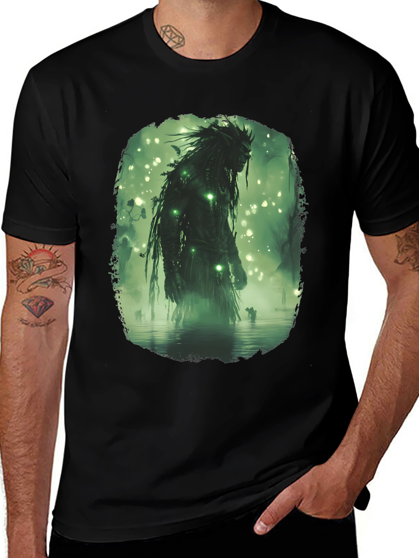 Mystic Swamp Monster Graphic Tee