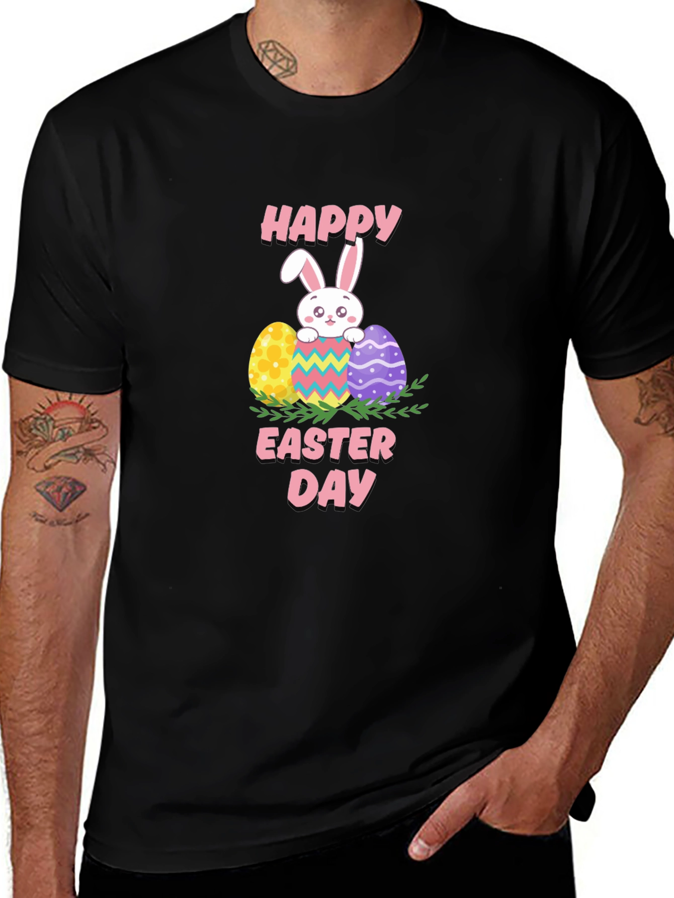 Variant 26 of Happy Easter Day Bunny T-Shirt