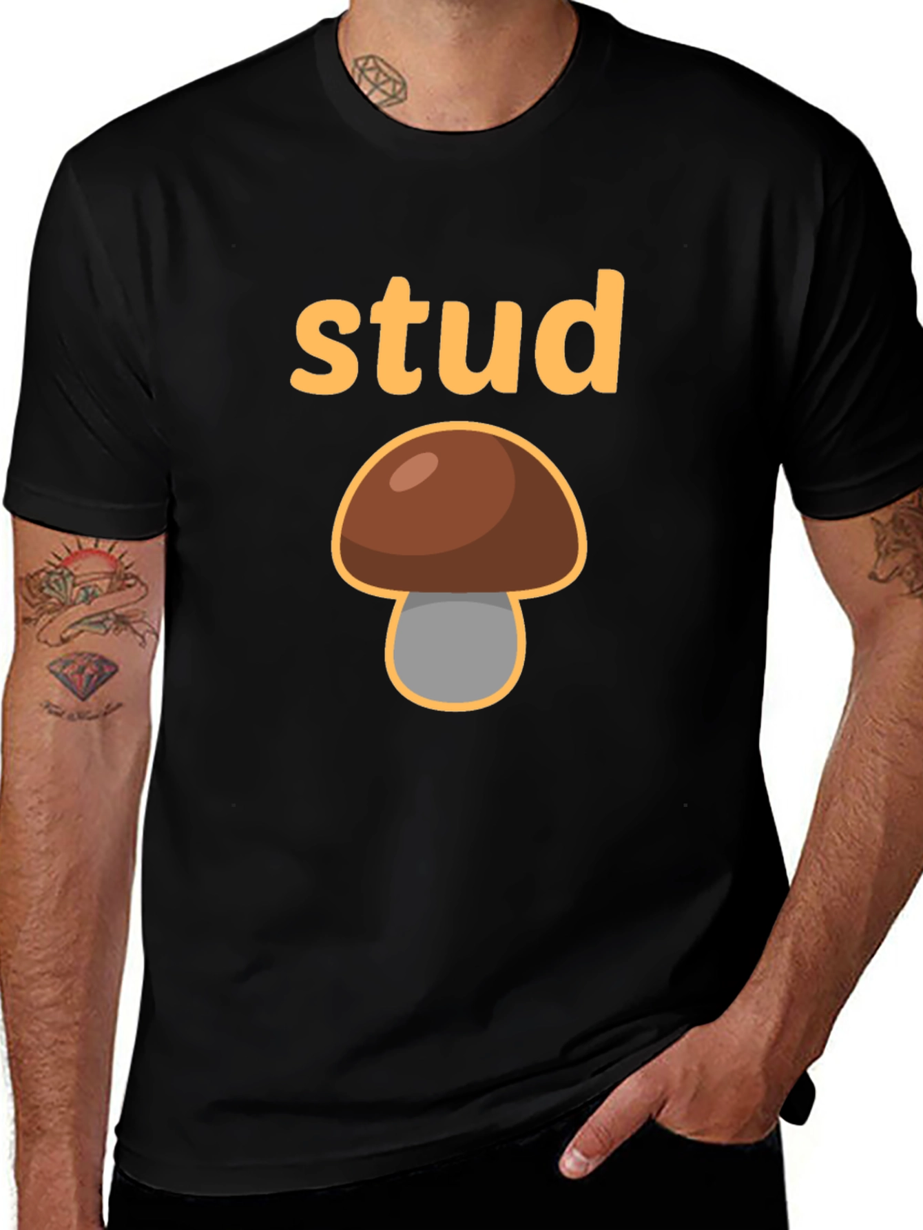 Stud Mushroom Graphic T-Shirt