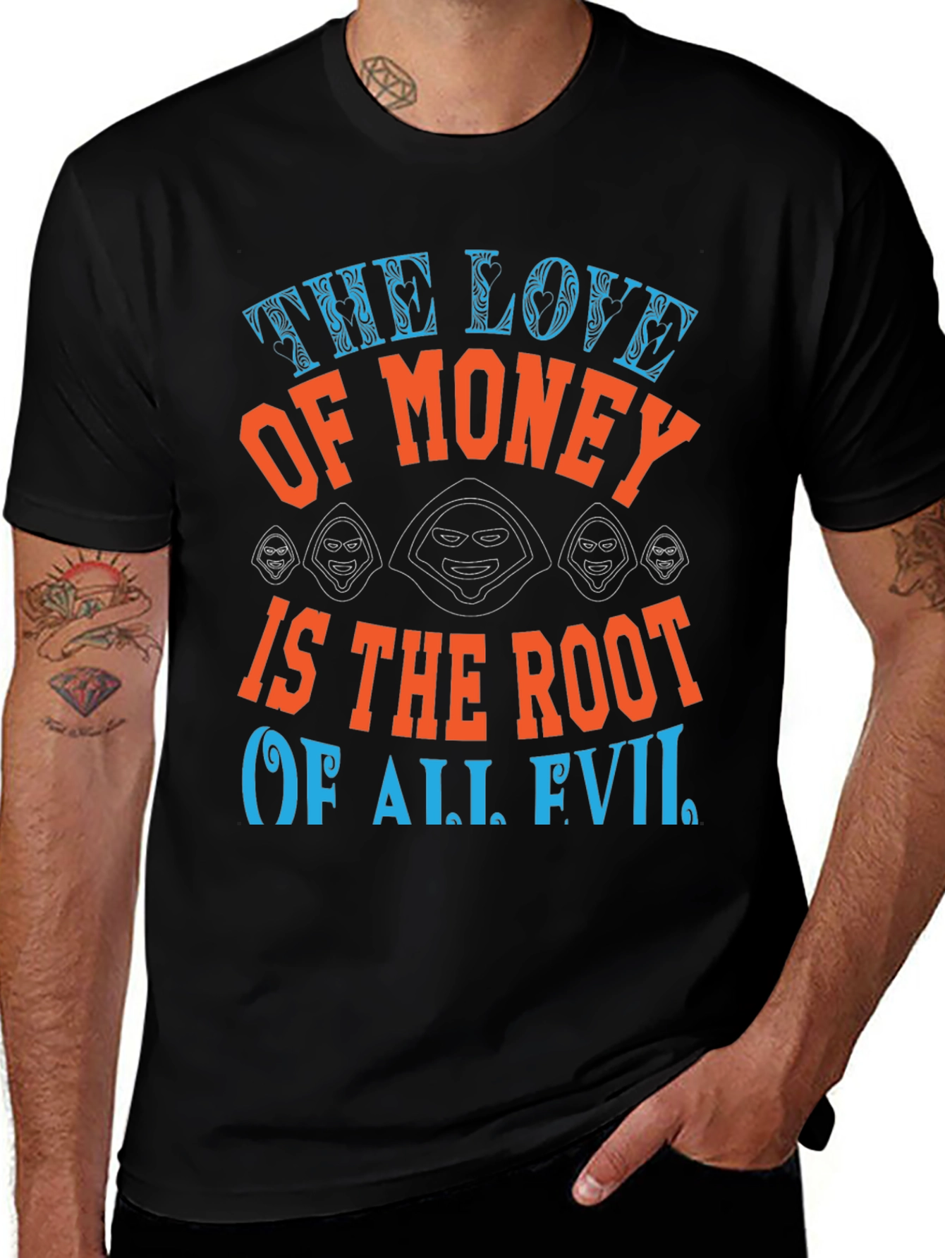Variant 9 of The Love of Money Evil Graphic T-Shirt