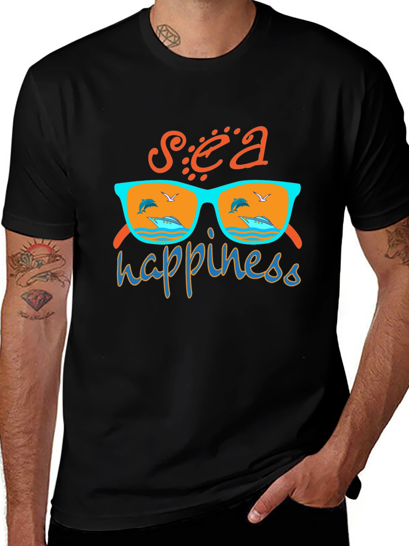Sea Happiness Graphic T-Shirt