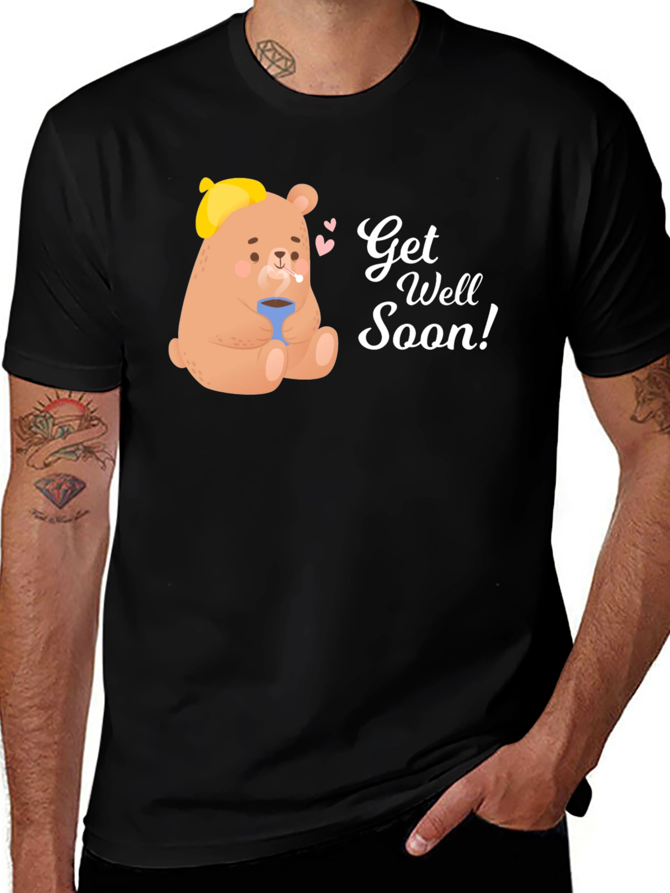 Variant 27 of Get Well Soon Bear Graphic T-Shirt