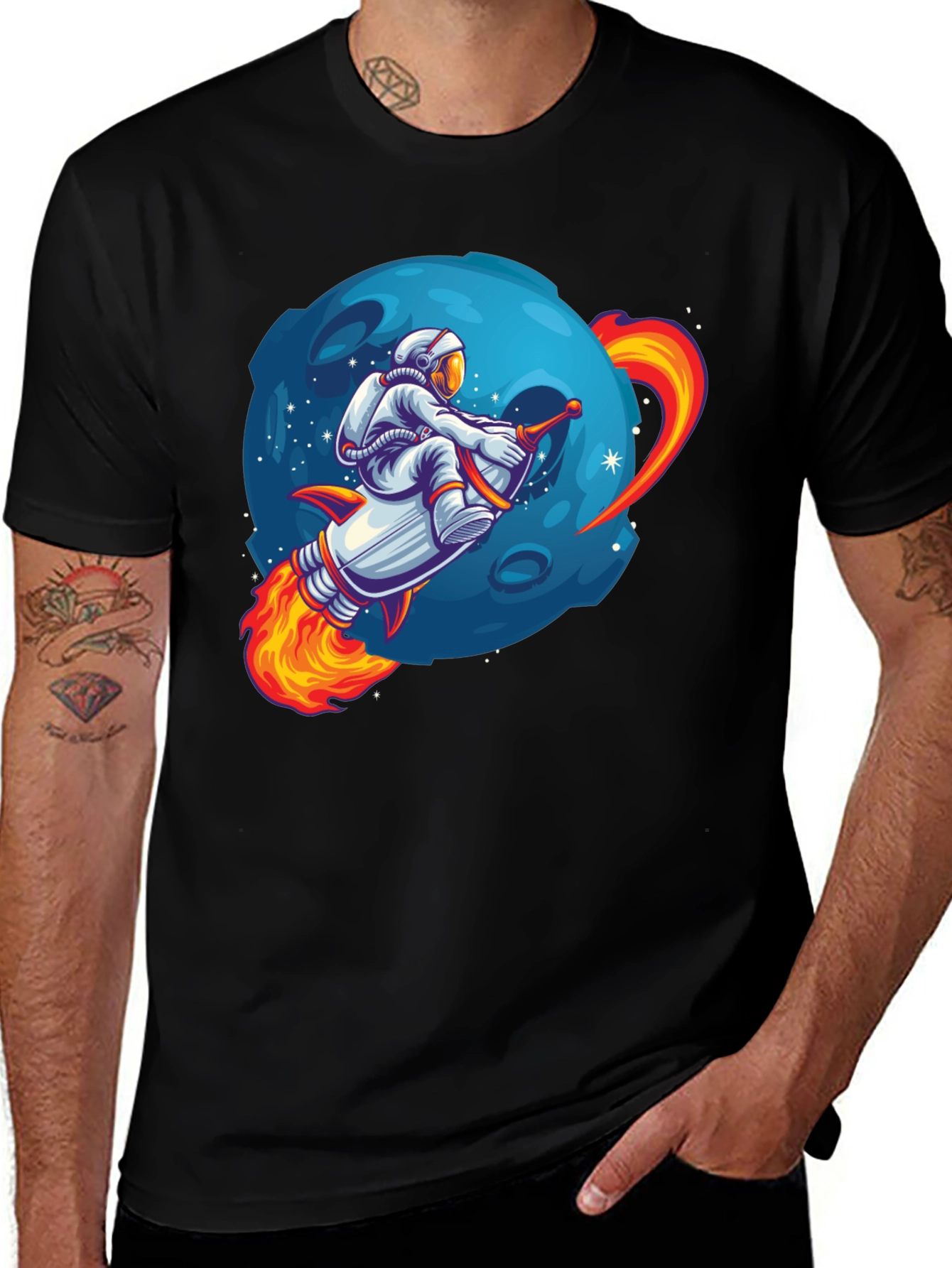 Variant 26 of Astronaut Rocket Ride T-Shirt