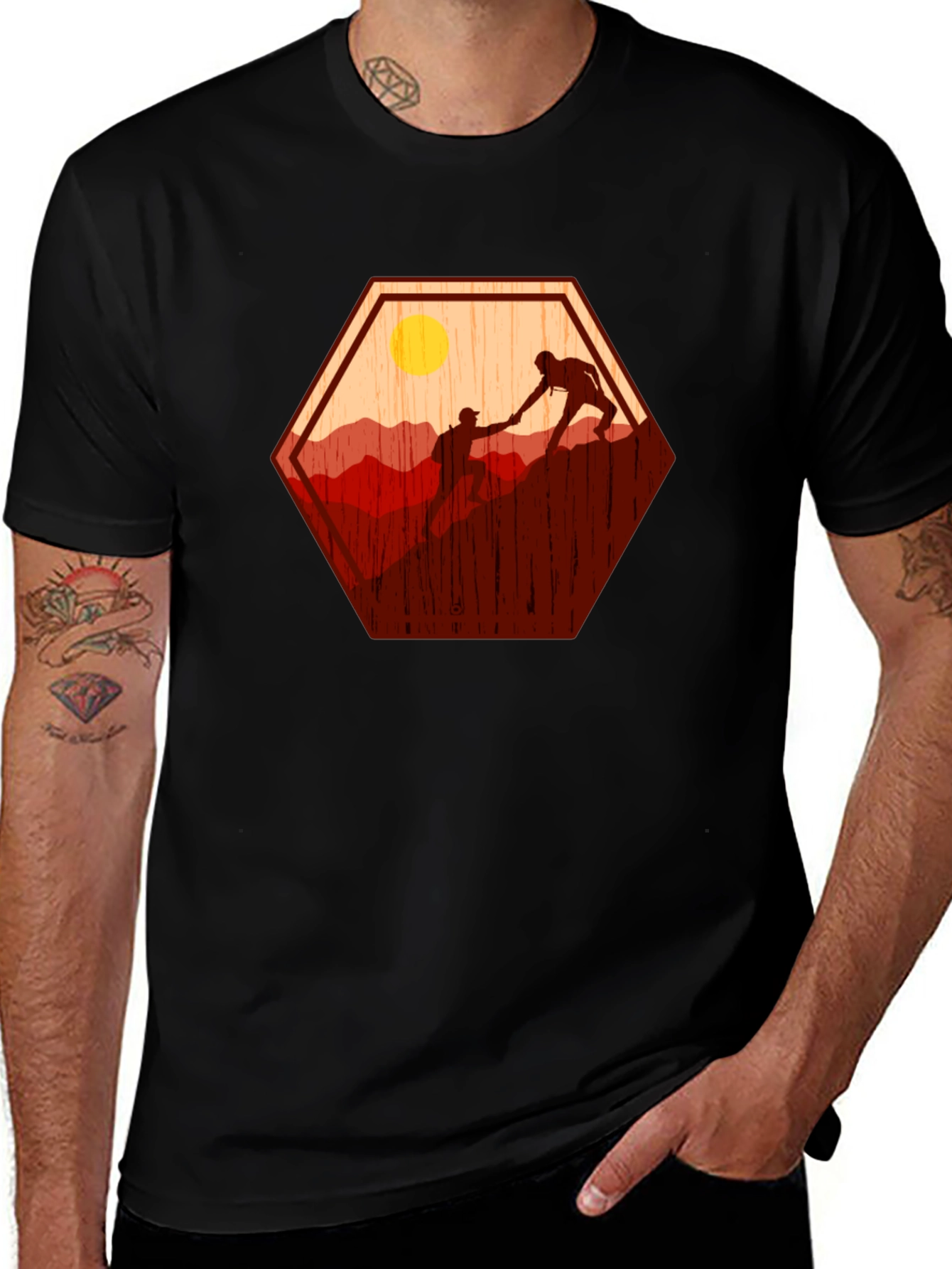 Variant 25 of Mountaineering Silhouette Graphic Tee