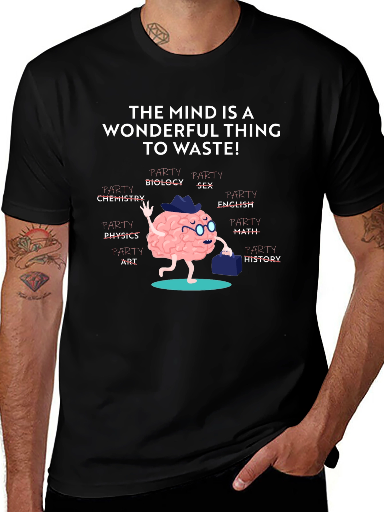 Variant 22 of Wonderful Mind T-Shirt: Party Brain