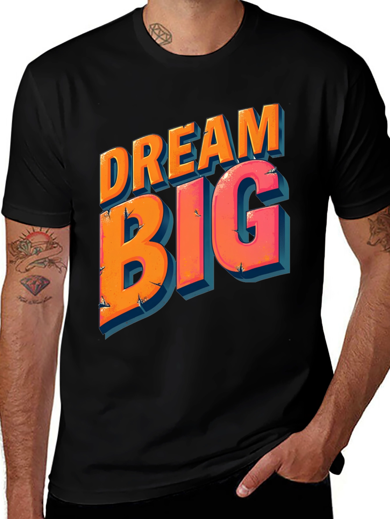 Variant 29 of Dream Big Graphic Tee - Inspirational T-Shirt