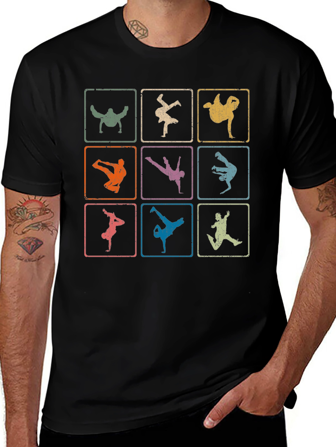 Variant 7 of Vintage Breakdance Pose T-Shirt