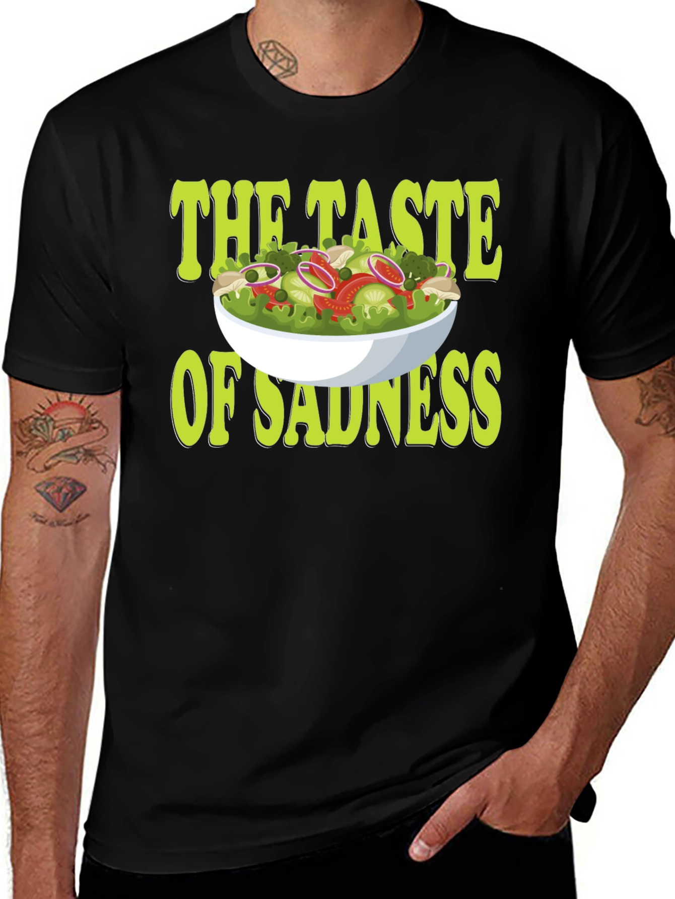 Variant 14 of Taste of Sadness Salad Graphic T-Shirt