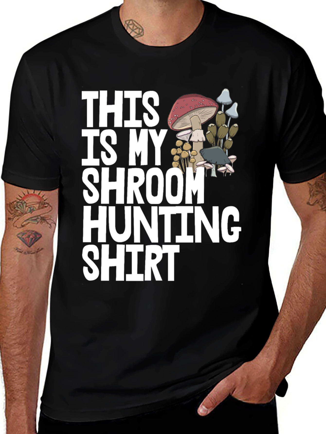 Variant 25 of Shroom Hunting Shirt - Funny Mushroom Hunter Tee
