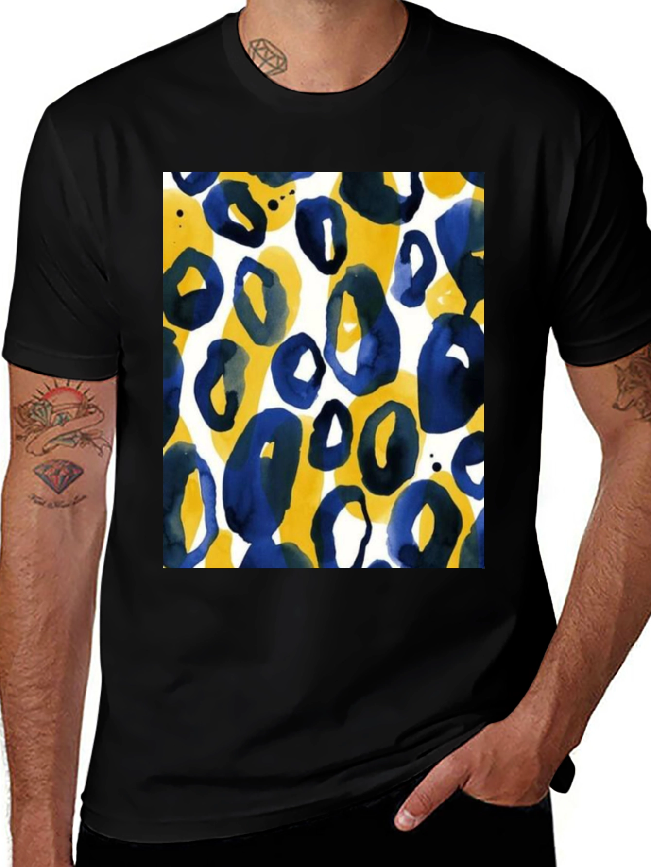 Variant 16 of Abstract Print Tee - Bold Style, Comfortable Fit