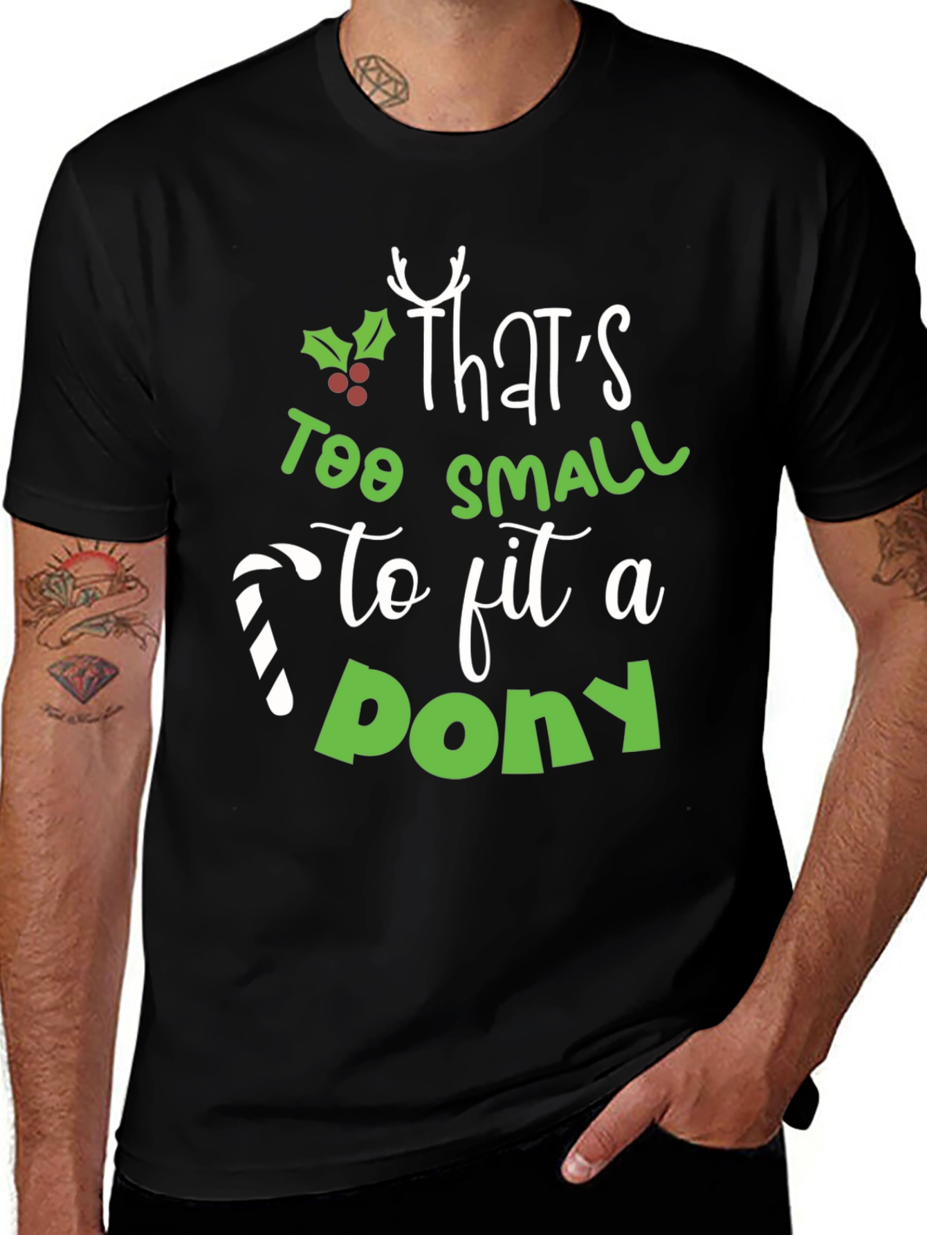 Variant 15 of Funny Christmas Pony T-Shirt