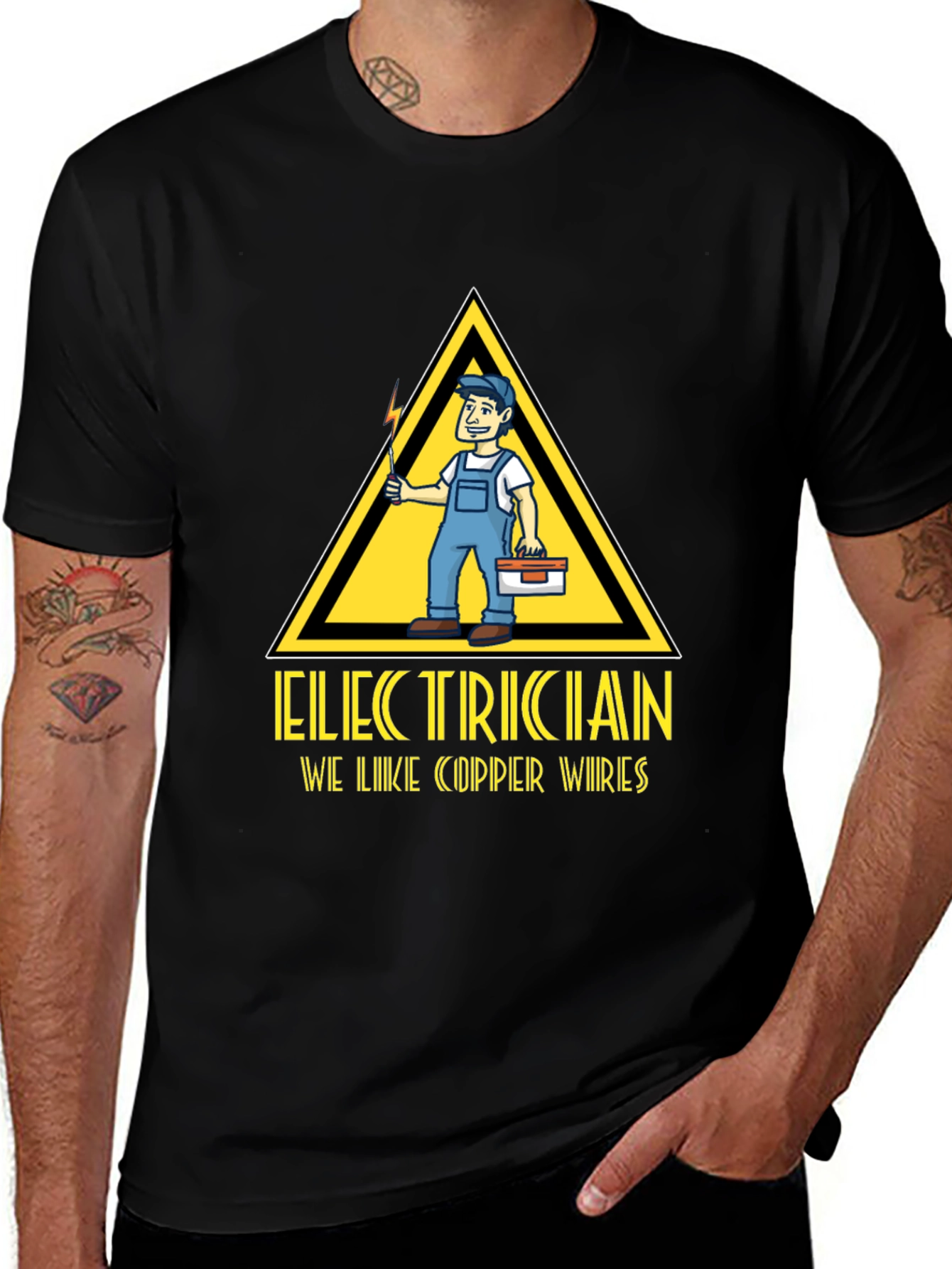 Electrician Humor Graphic T-Shirt