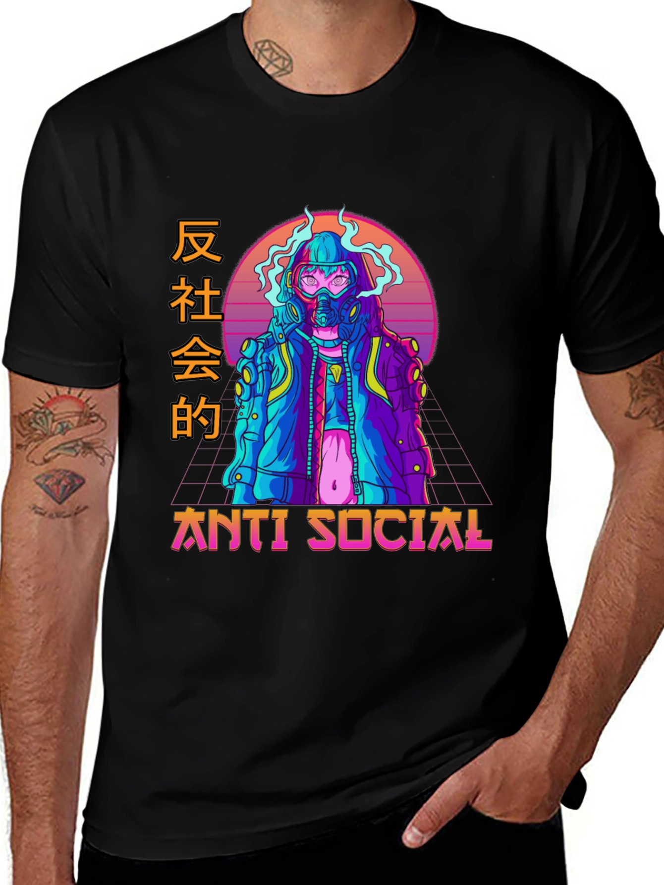 Variant 16 of Anti Social Cyberpunk T-Shirt