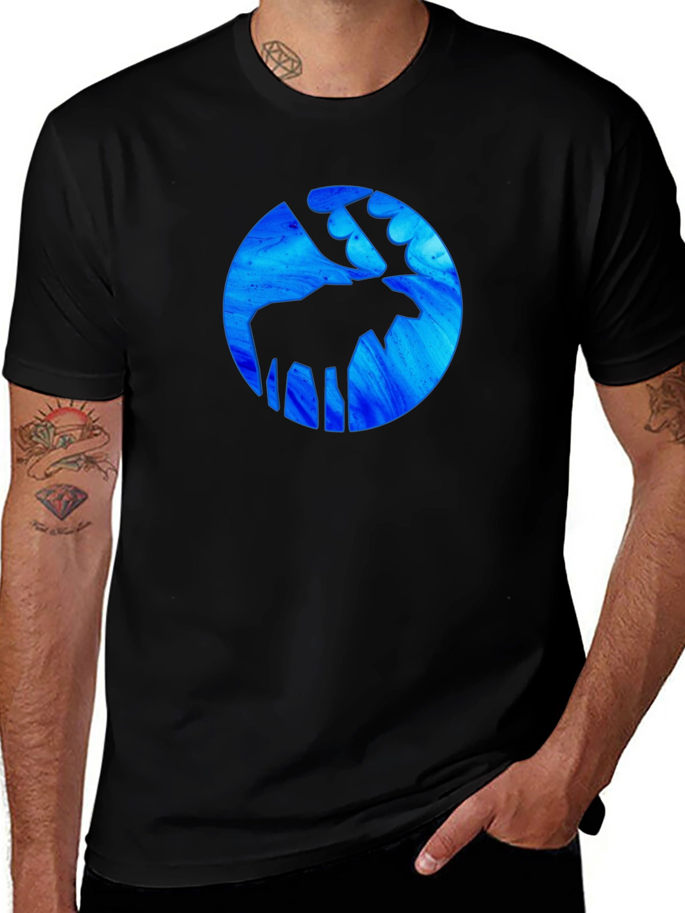 Variant 18 of Moose Silhouette T-Shirt
