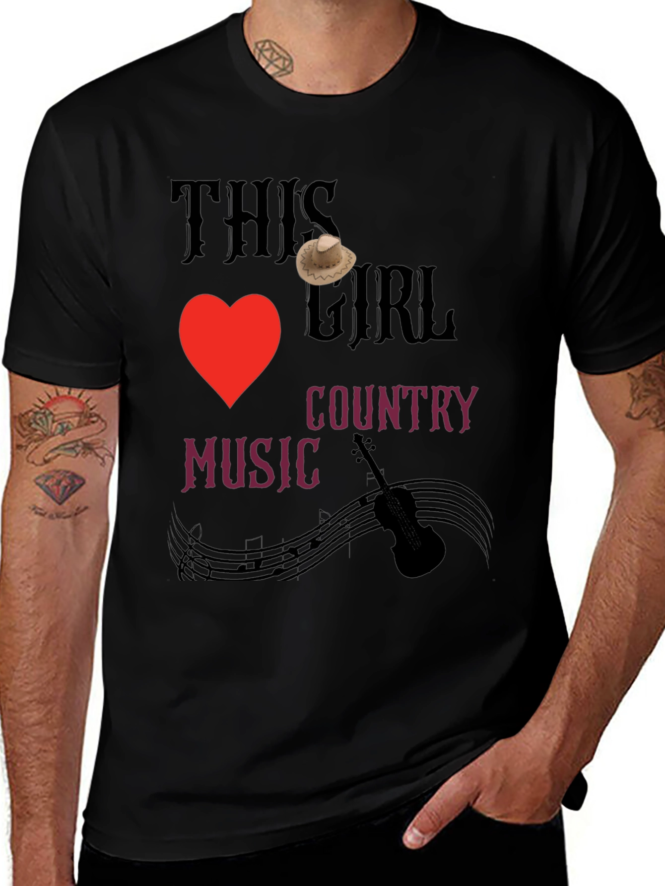Variant 15 of Country Music Lover T-Shirt