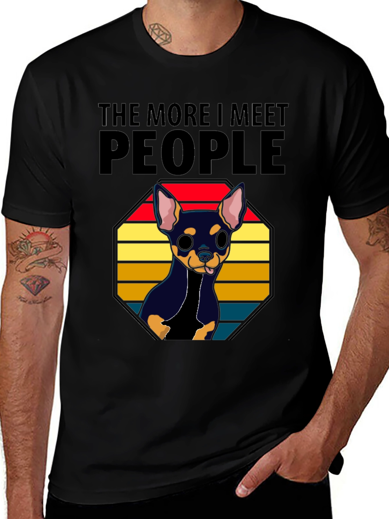 The More I Meet People Chihuahua T-Shirt