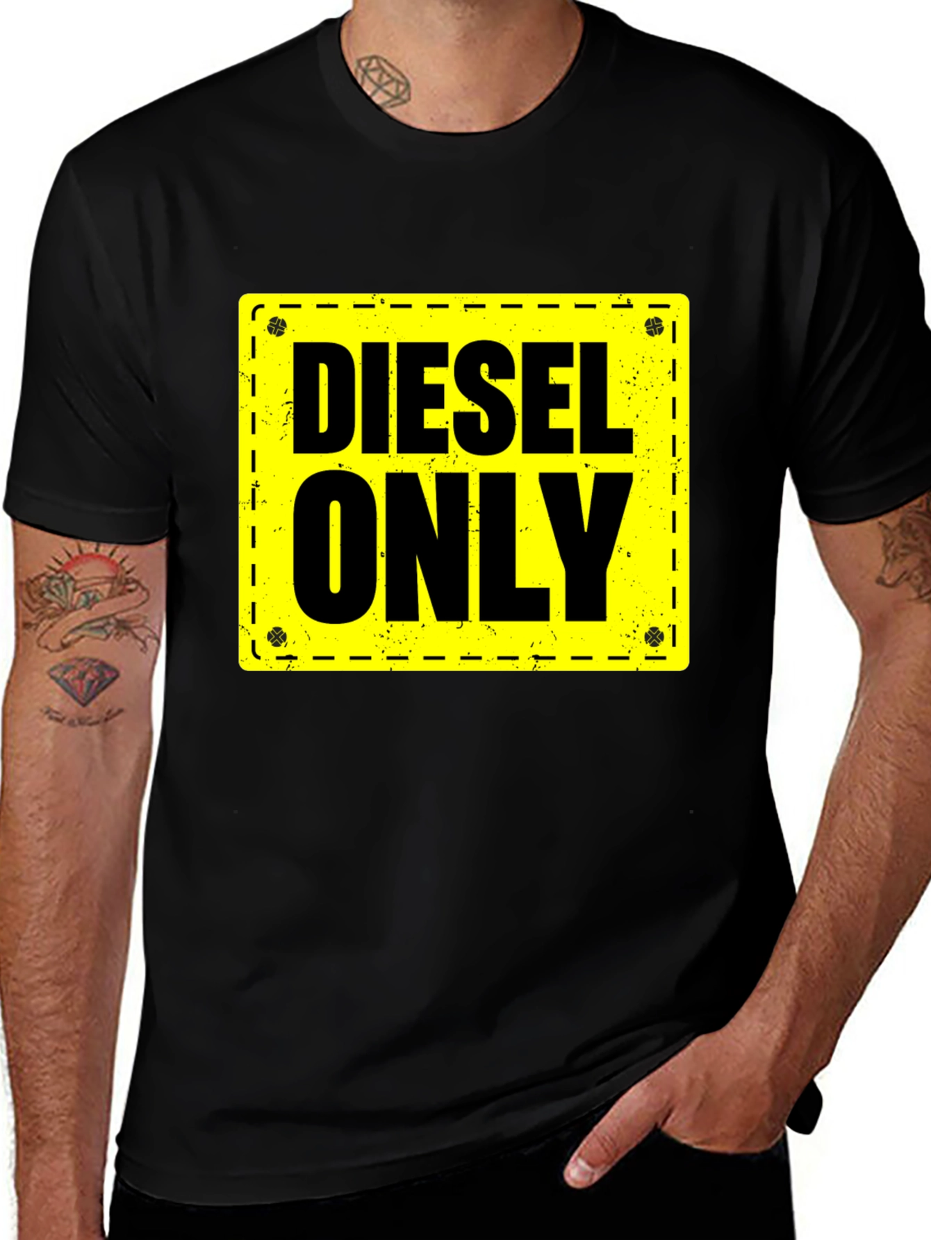 Variant 22 of Diesel Only Graphic Tee - Black