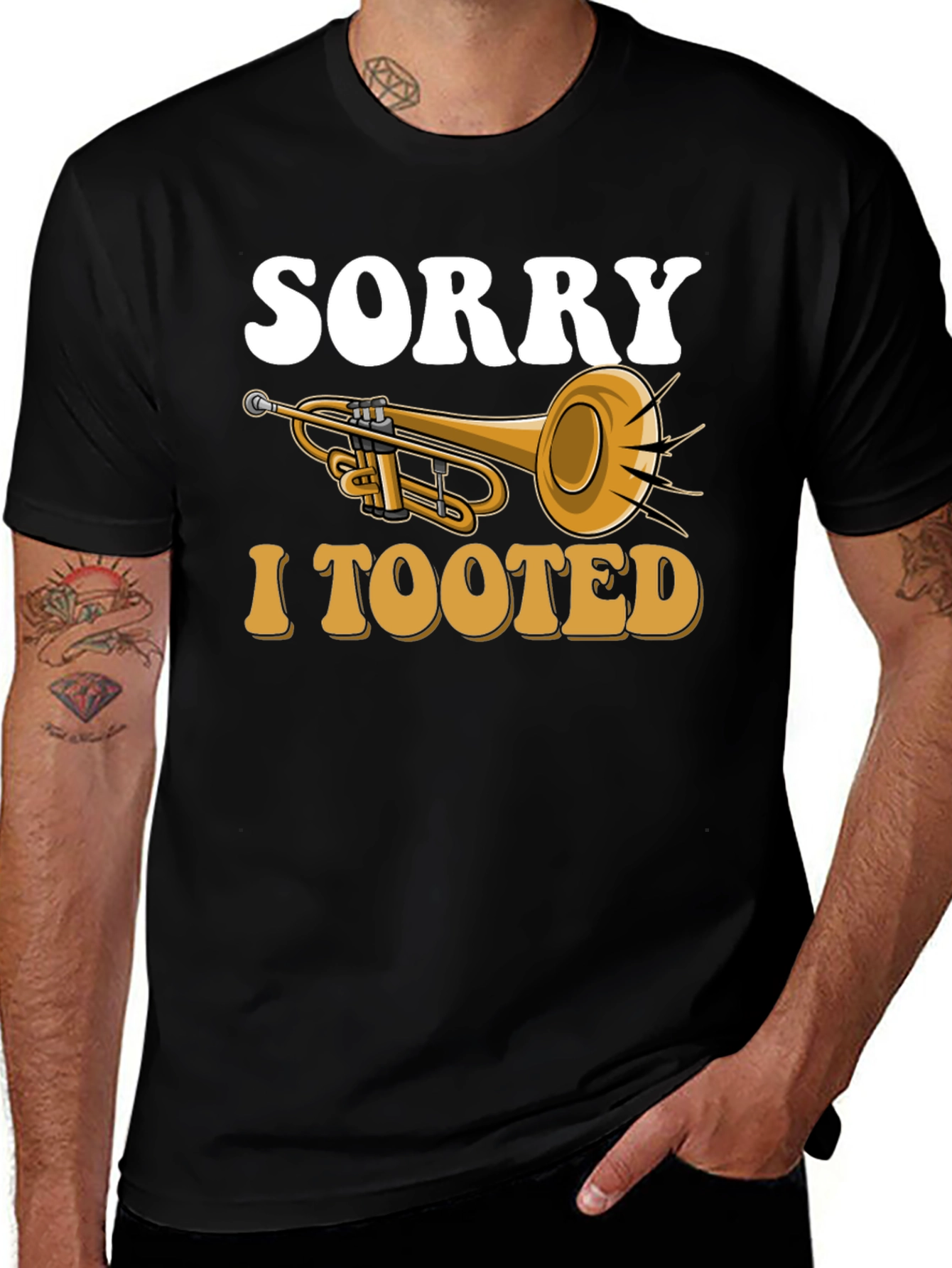 Variant 12 of Sorry I Tooted Trumpet T-Shirt