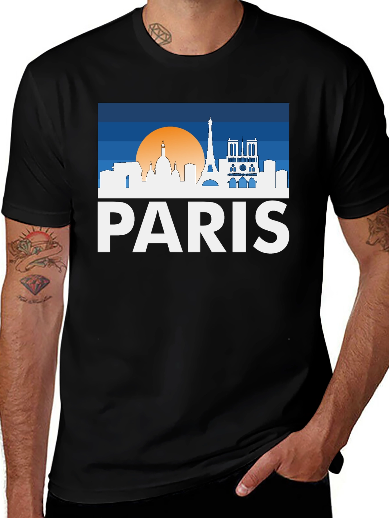 Paris Skyline T-Shirt - Cityscape Tee