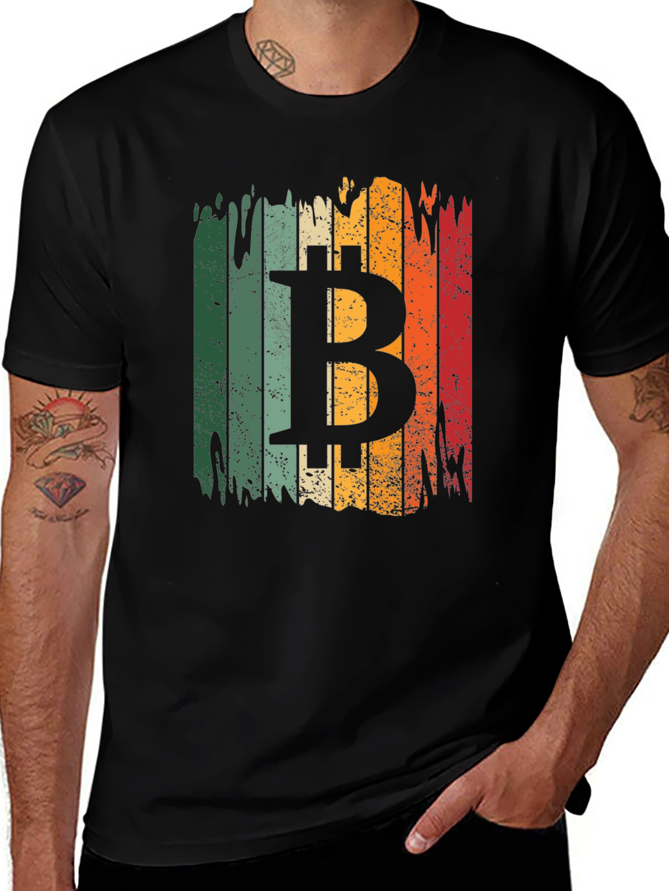 Variant 8 of Bitcoin Retro T-Shirt - Cryptocurrency Tee