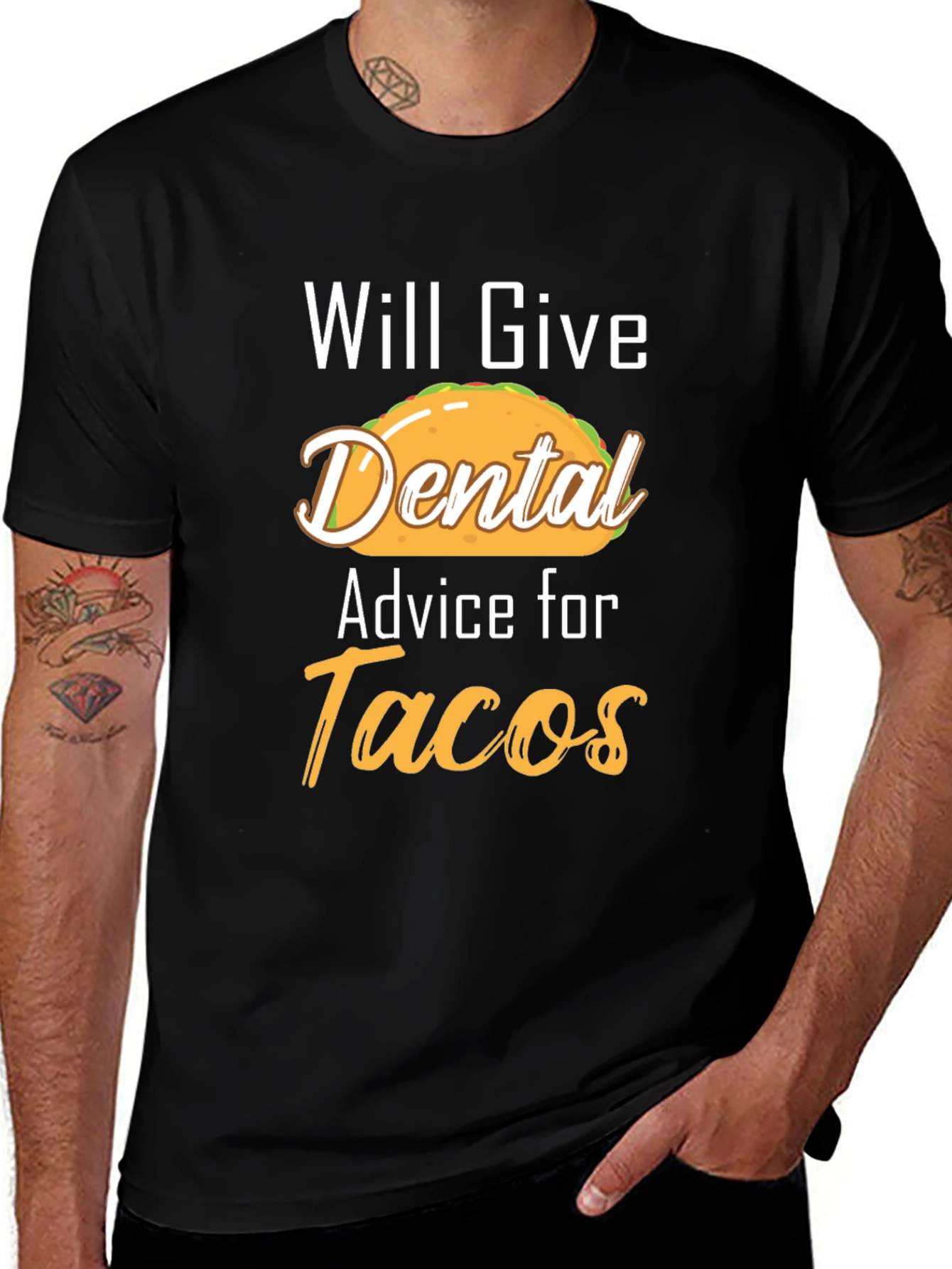 Funny Dental Advice for Tacos Graphic Tee
