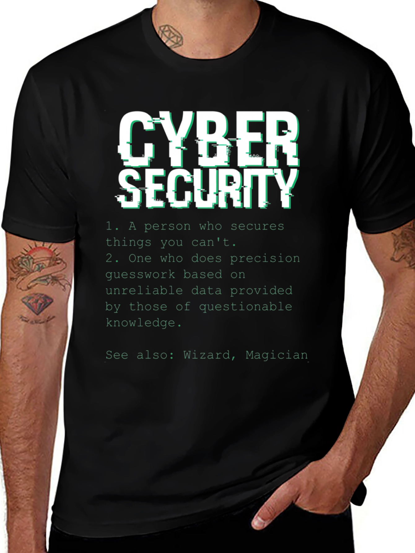 Variant 30 of Cyber Security Definition T-Shirt - Geek Tee