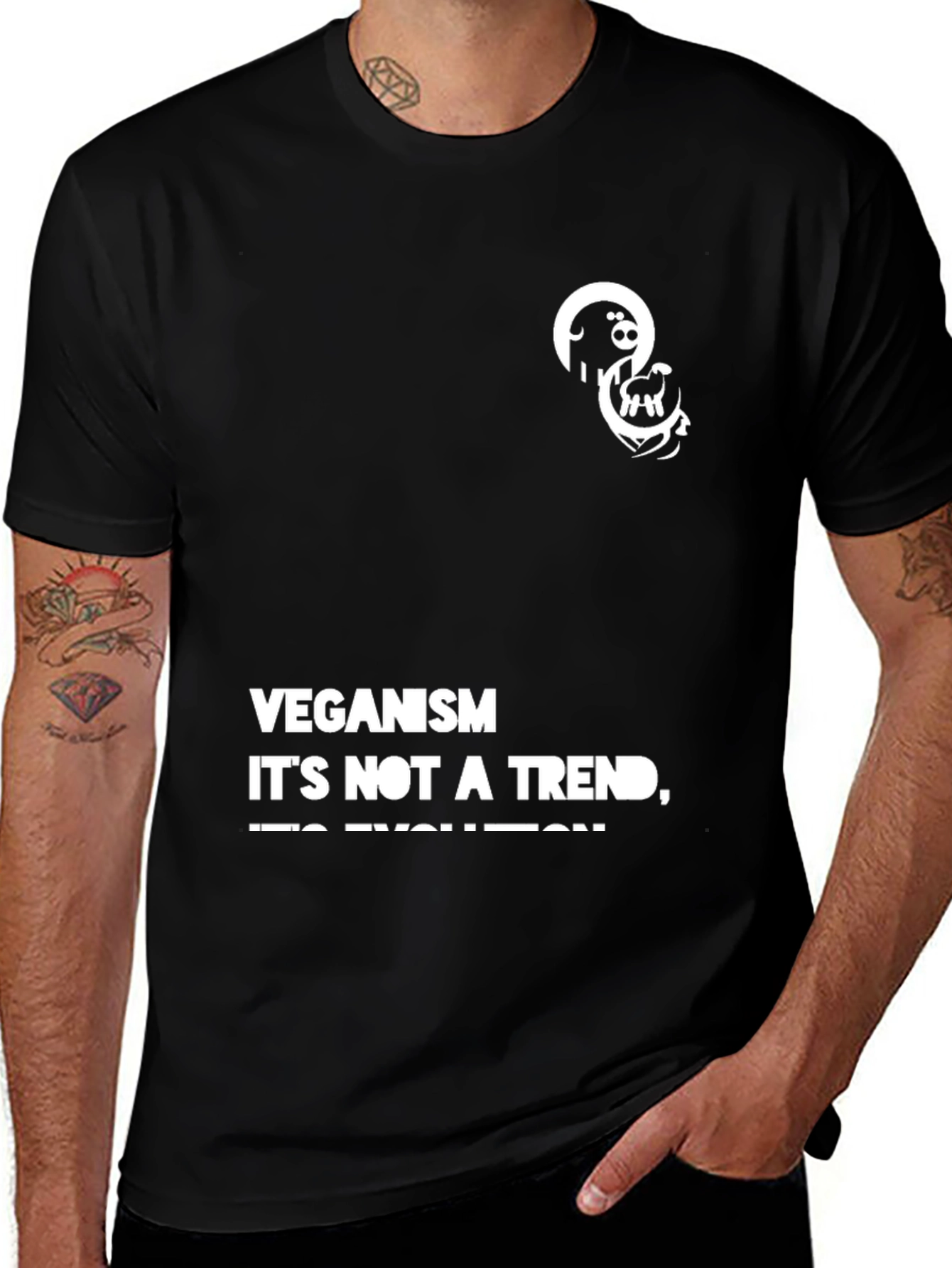 Variant 29 of Veganism Evolution Graphic Tee