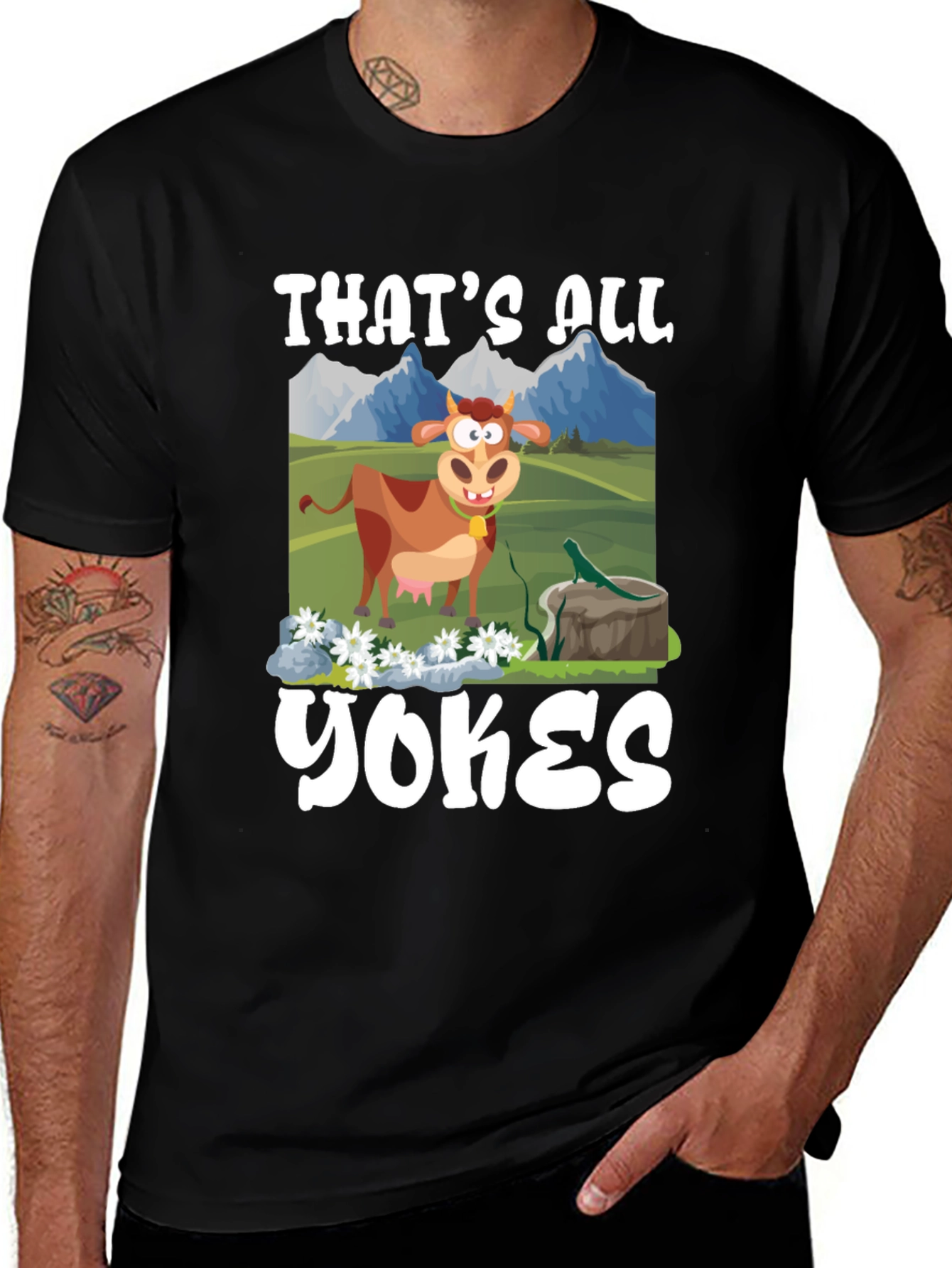Variant 30 of Funny "That's All Yokes" Graphic T-Shirt