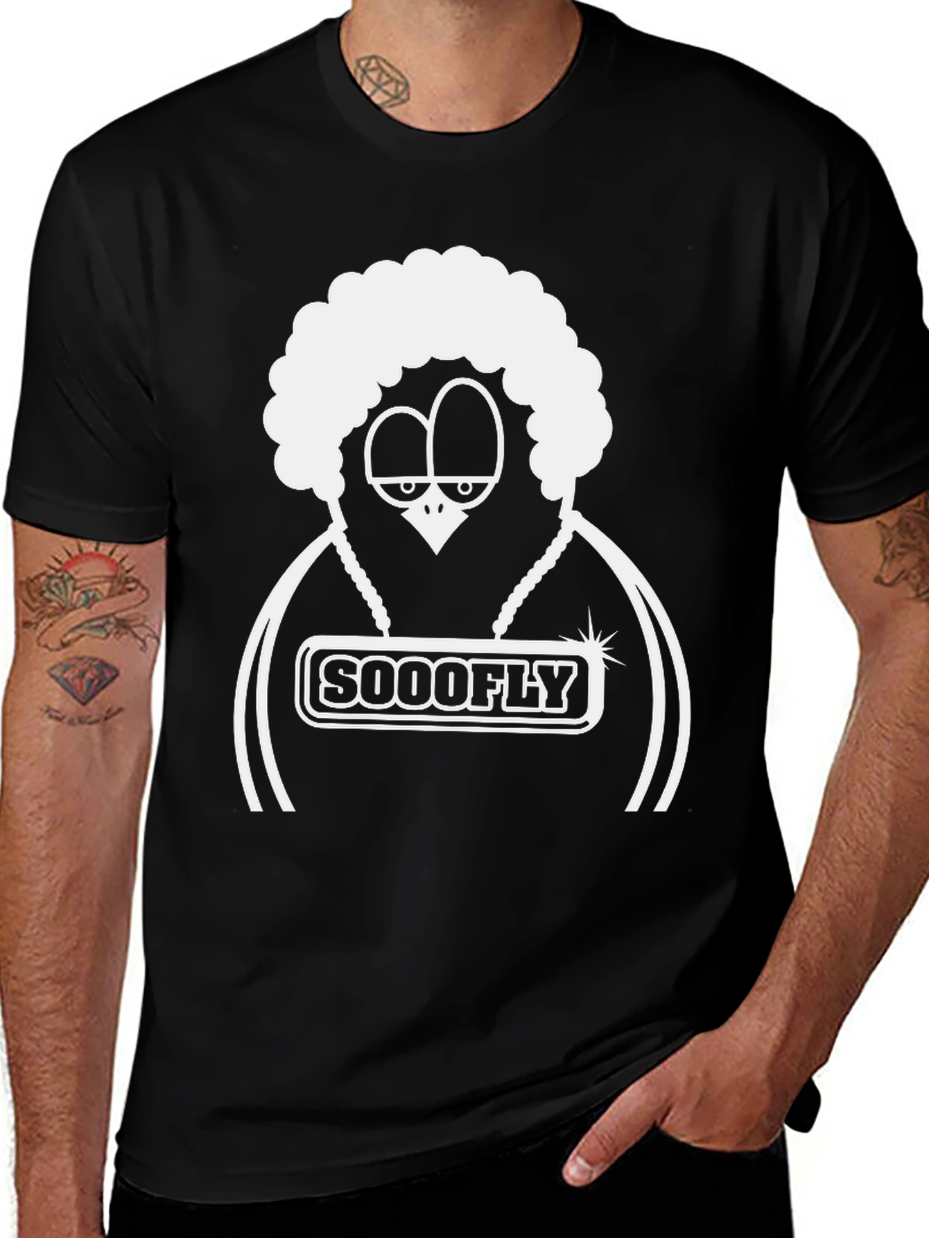 Variant 3 of Sooofly Cartoon Bird Graphic T-Shirt