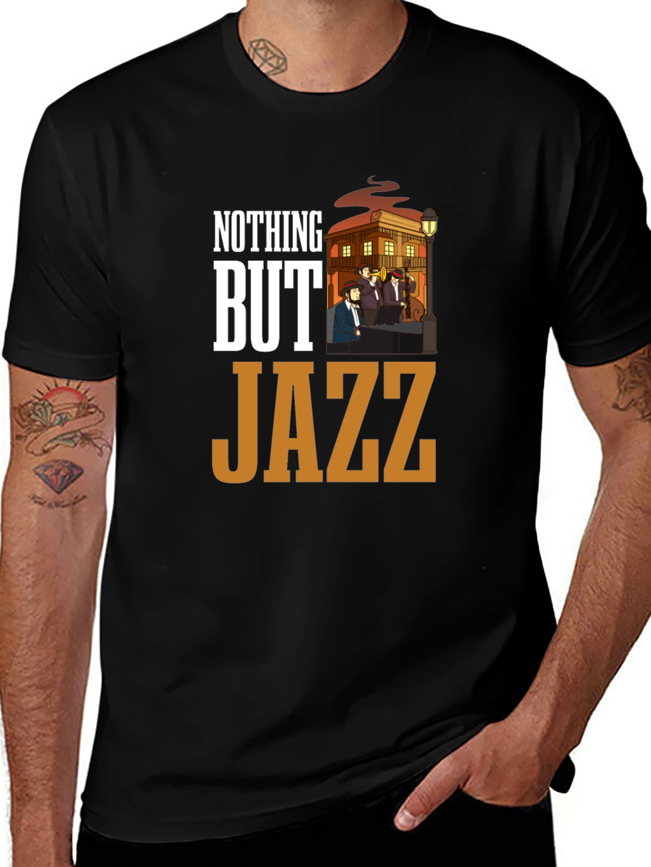 Variant 17 of Nothing But Jazz Black T-Shirt