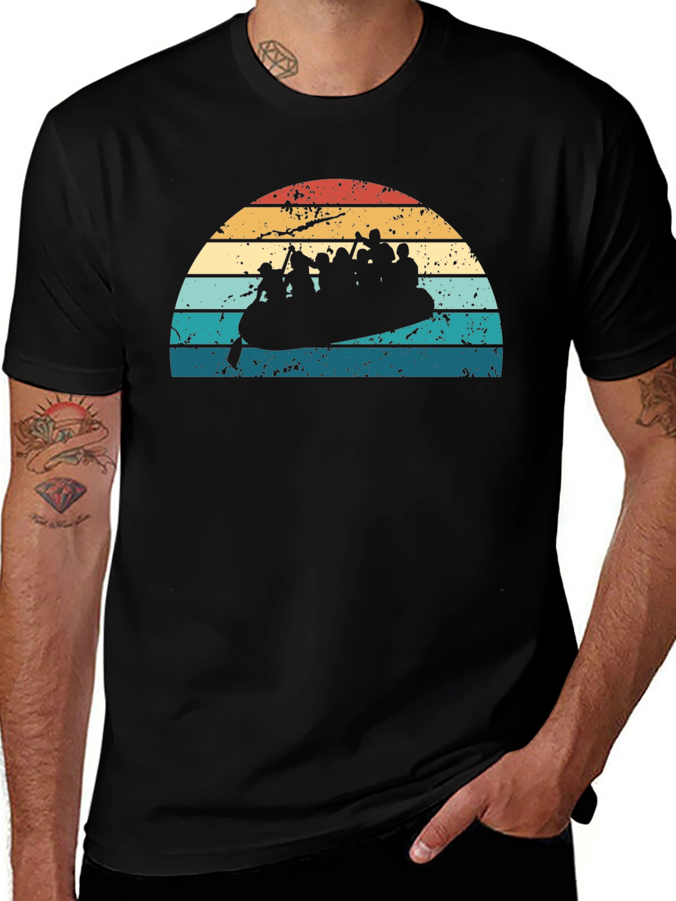 Variant 3 of Retro Rafting T-Shirt - Adventure Ready!