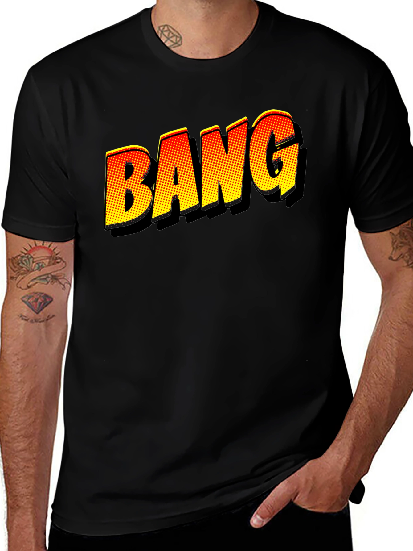 Variant 4 of BANG Comic Book Style Graphic T-Shirt