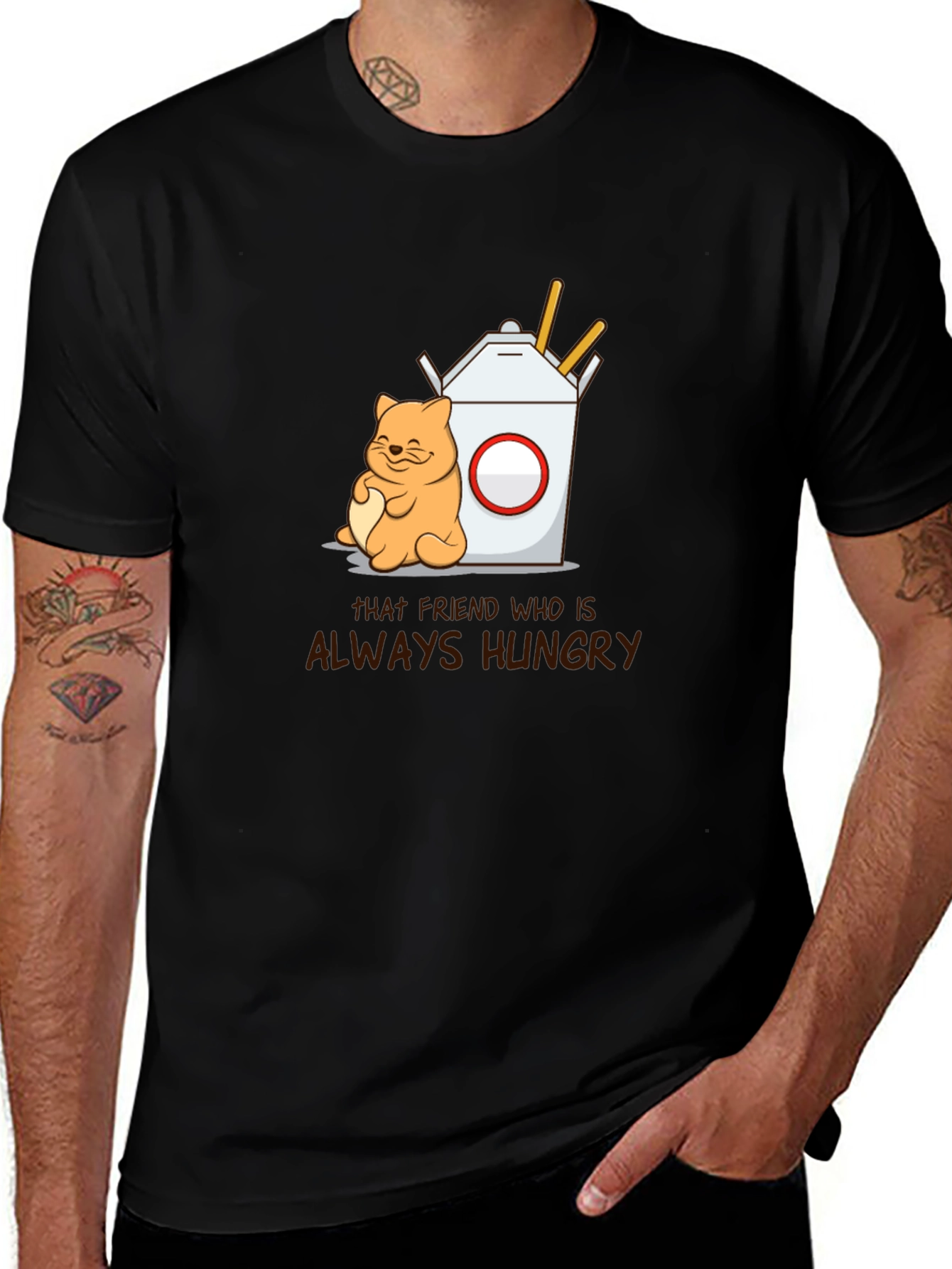 Variant 23 of Always Hungry Funny Graphic Tee