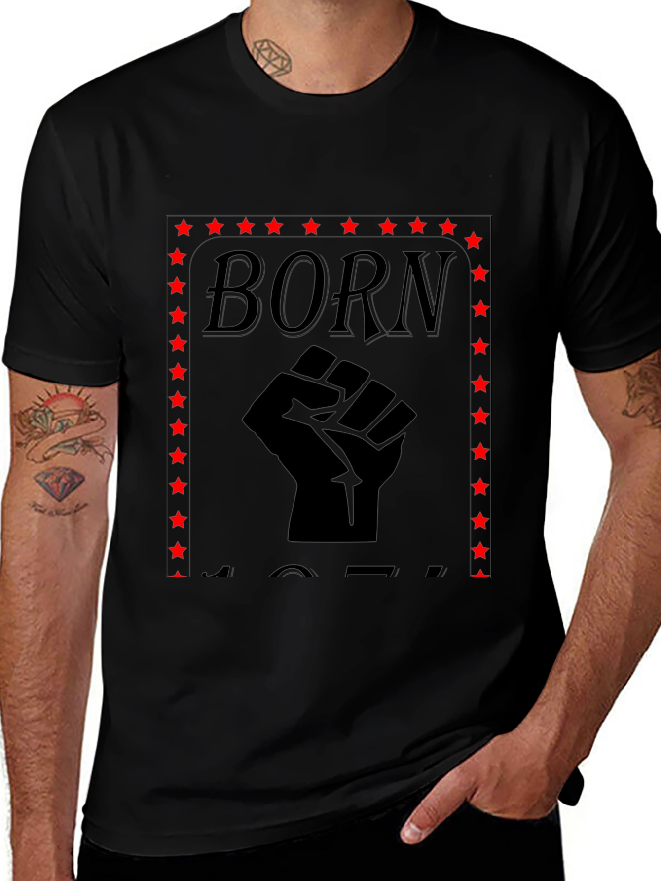 Born Fist Black T-Shirt