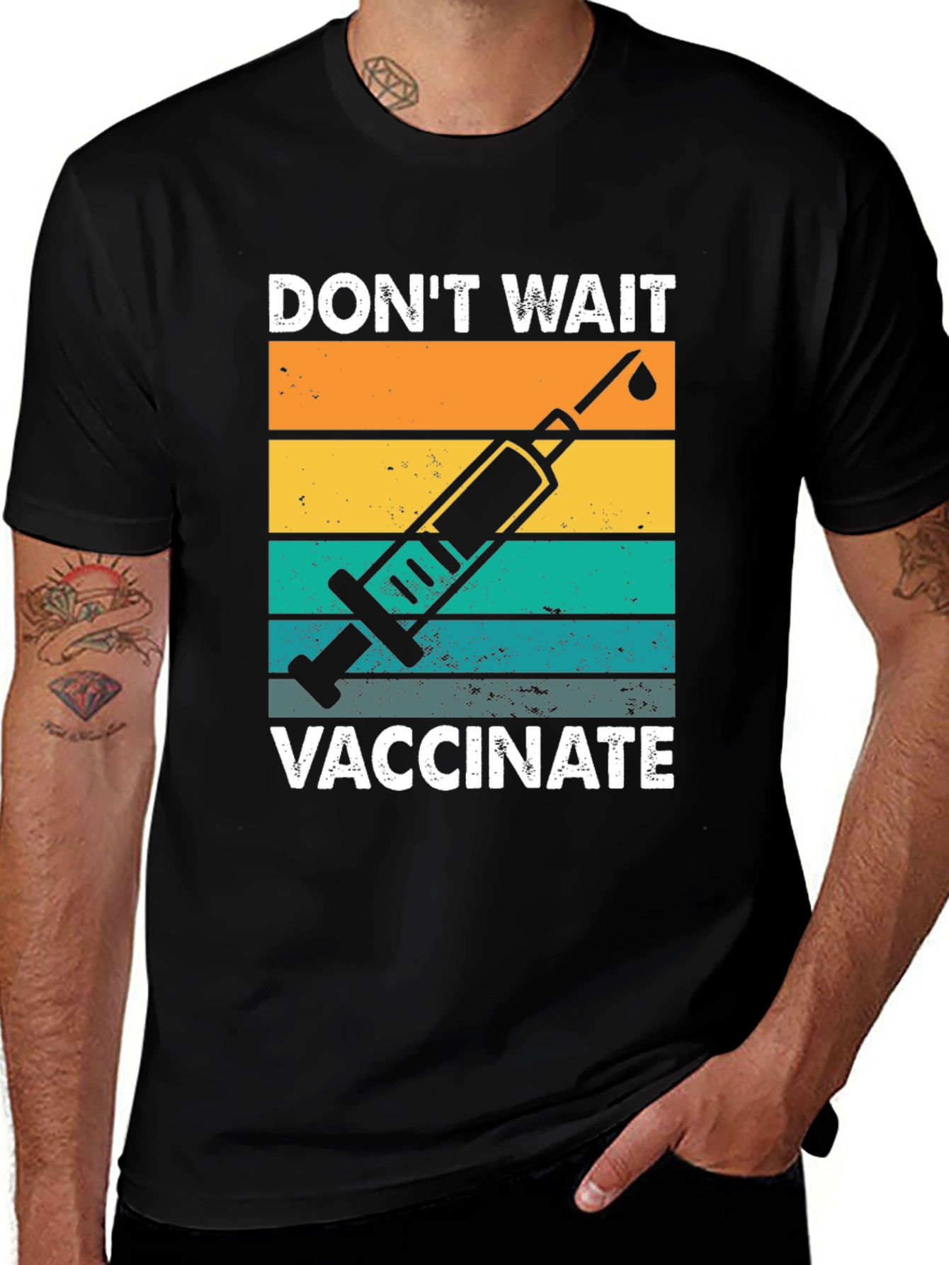 Variant 15 of Vaccinate T-Shirt - Retro Design