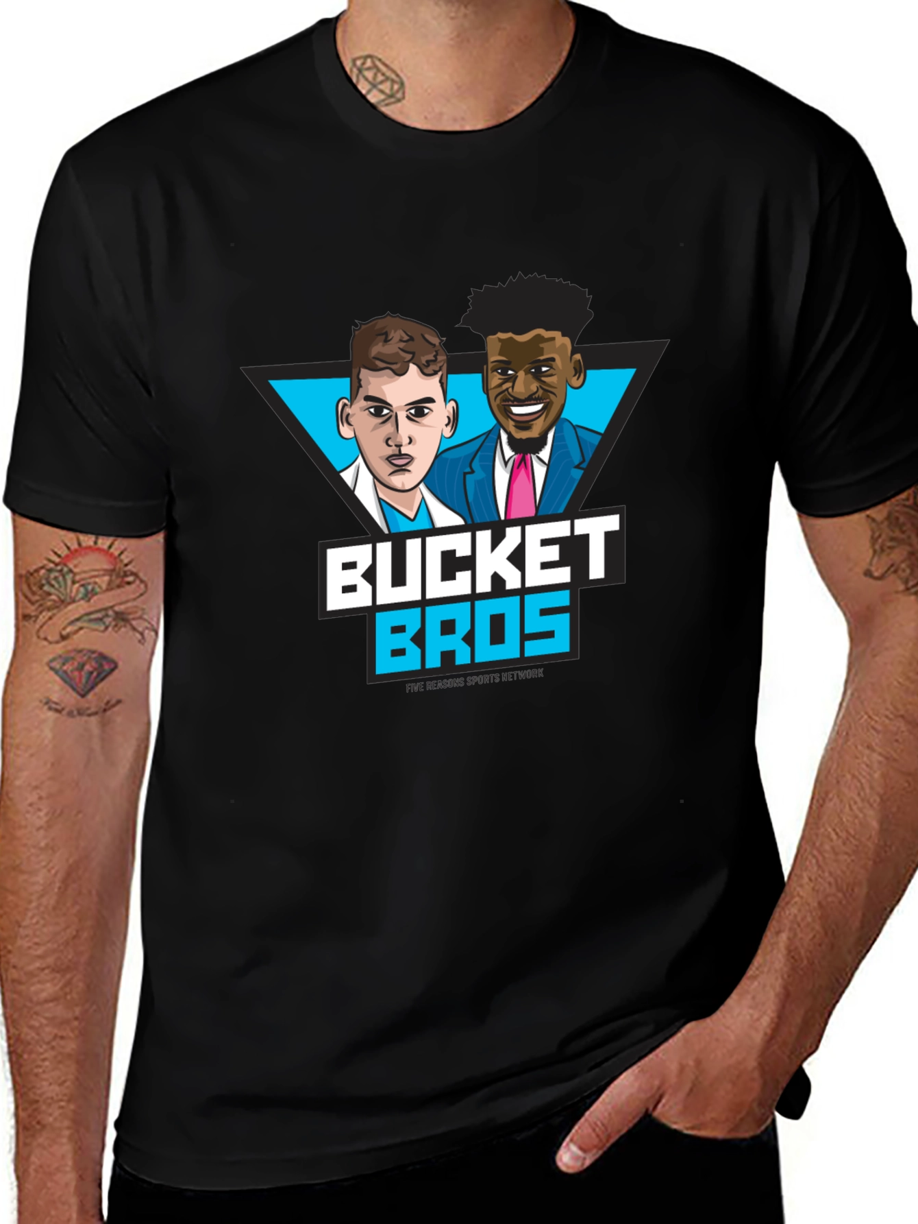 Bucket Bros Graphic T-Shirt - Black