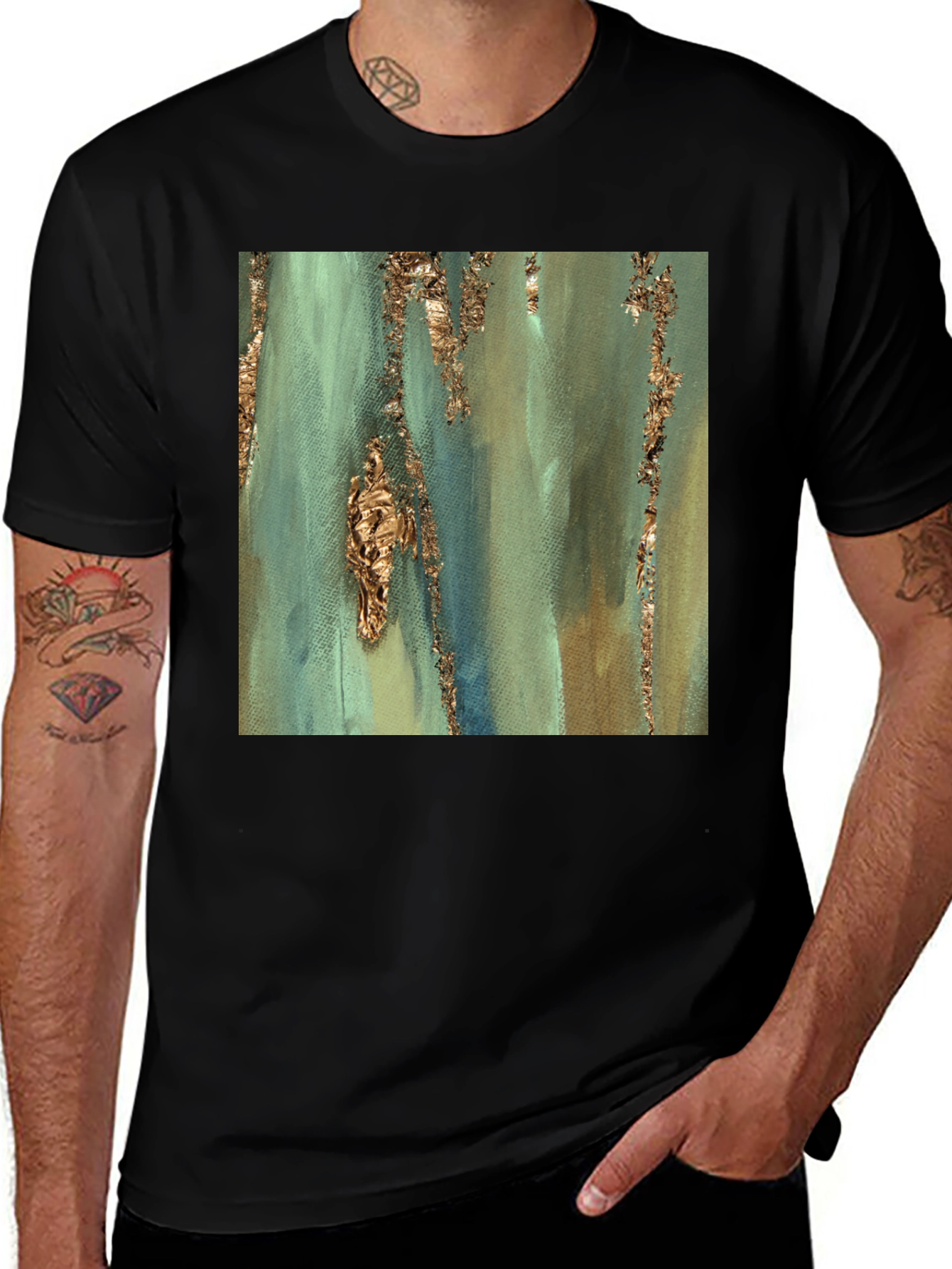 Variant 18 of Abstract Art Print Tee - Stylish and Unique Design