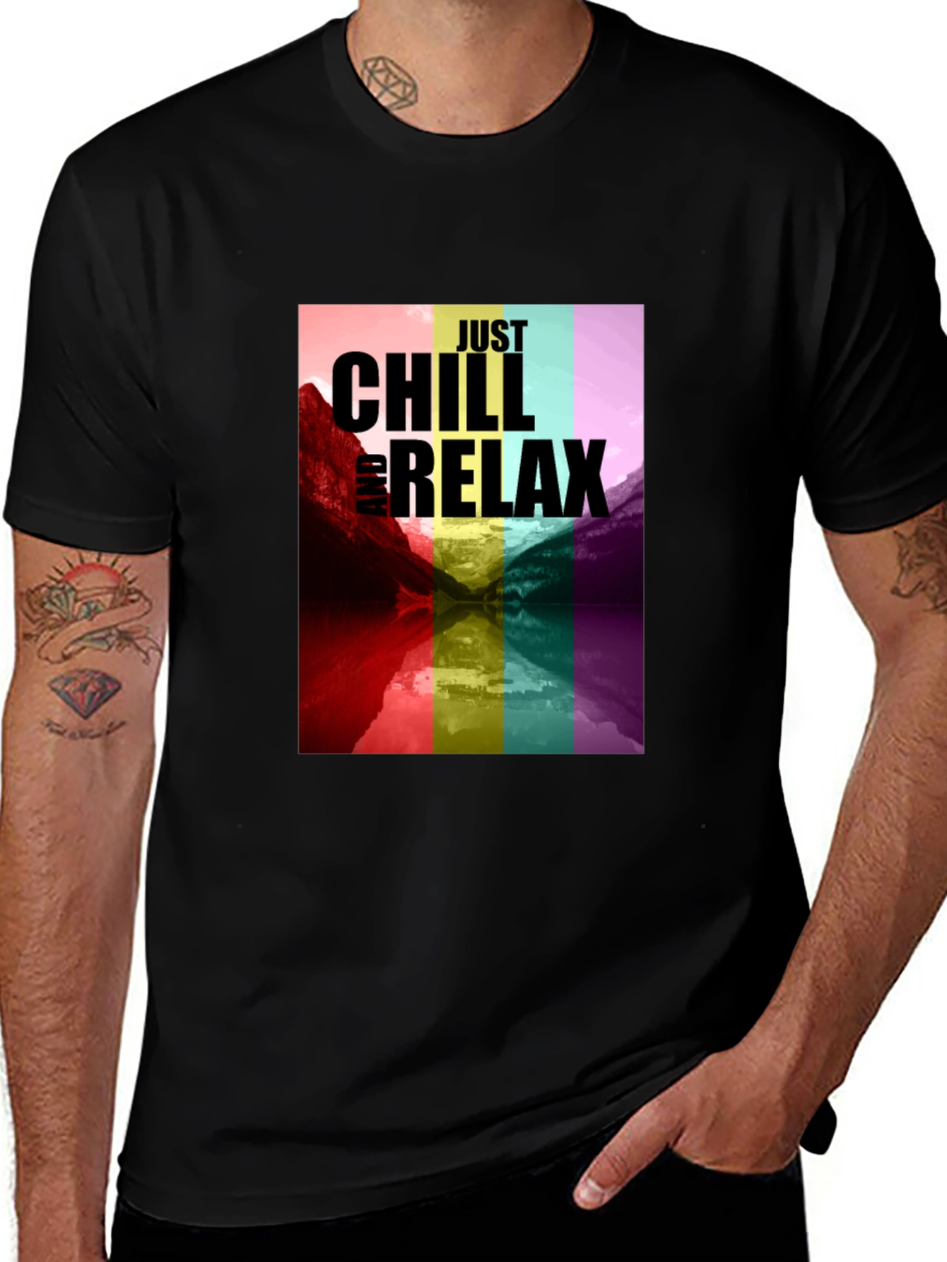 Variant 4 of Just Chill and Relax Graphic Tee