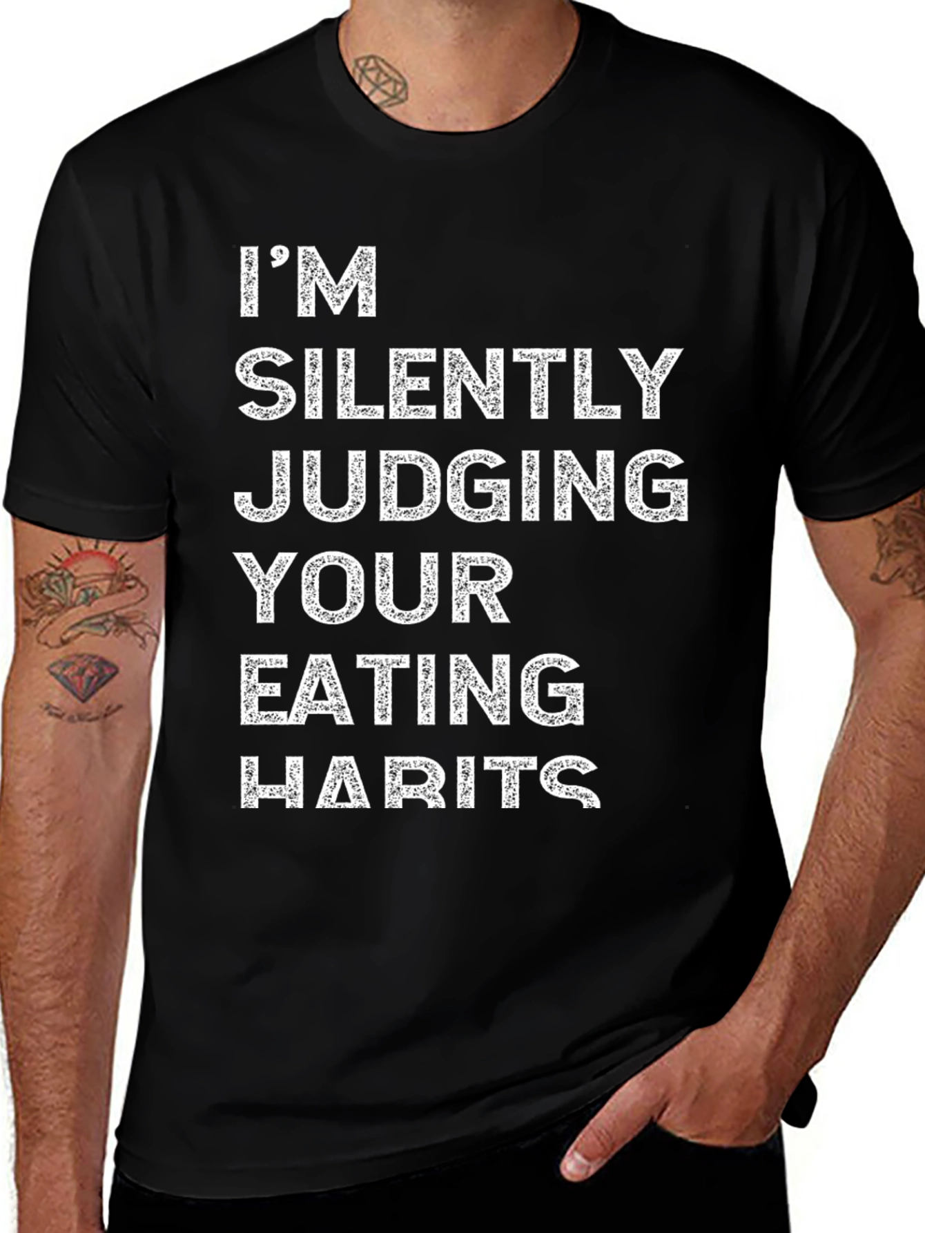 Variant 13 of I'm Silently Judging Your Eating Habits T-Shirt