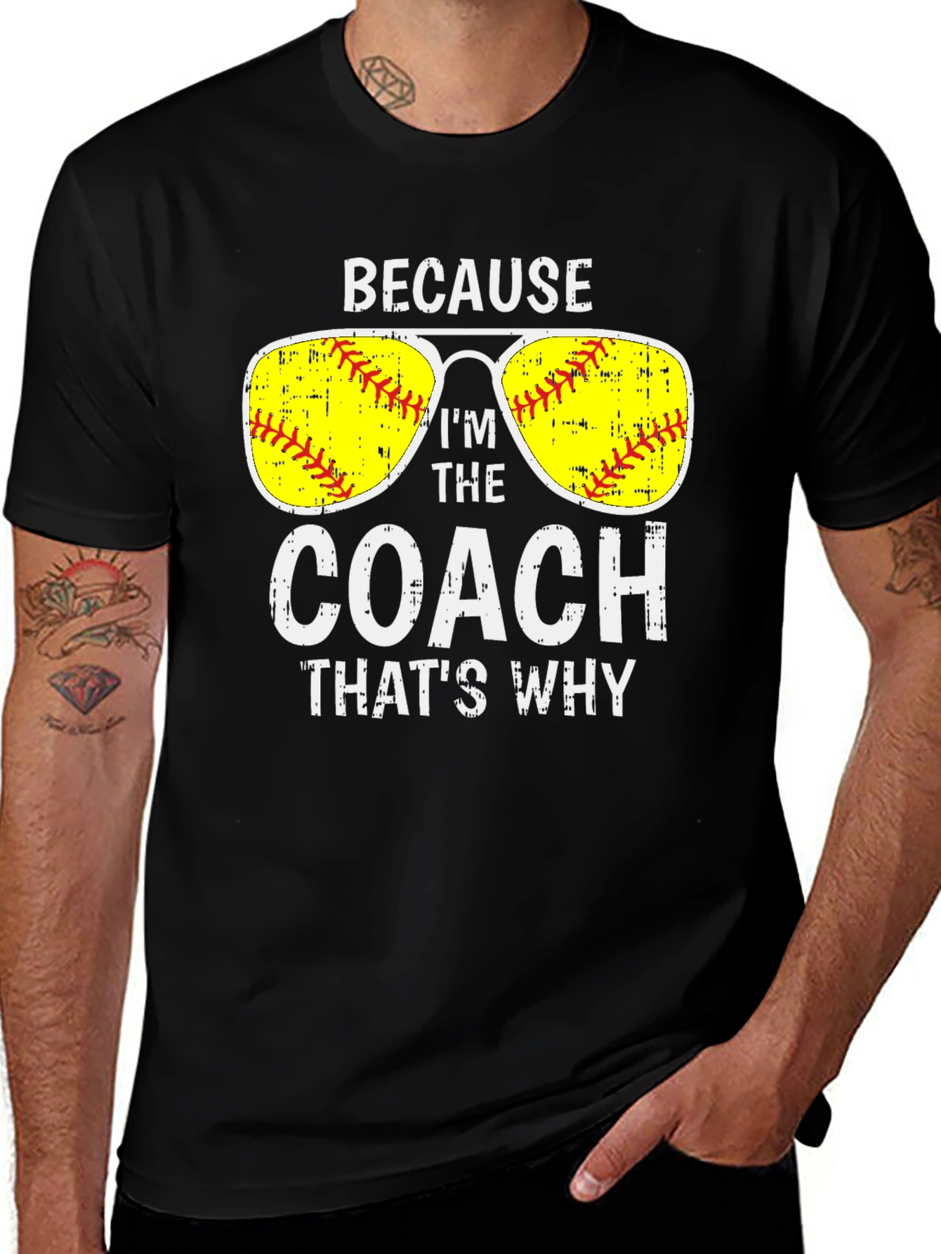 Variant 24 of Because I'm The Coach T-Shirt