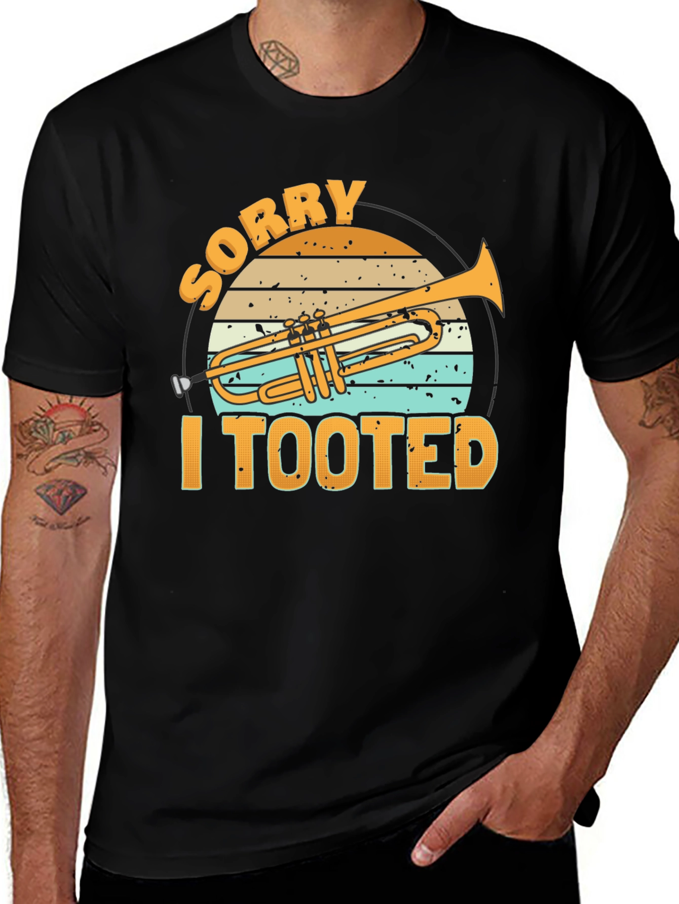 Variant 17 of Sorry I Tooted Trumpet T-Shirt