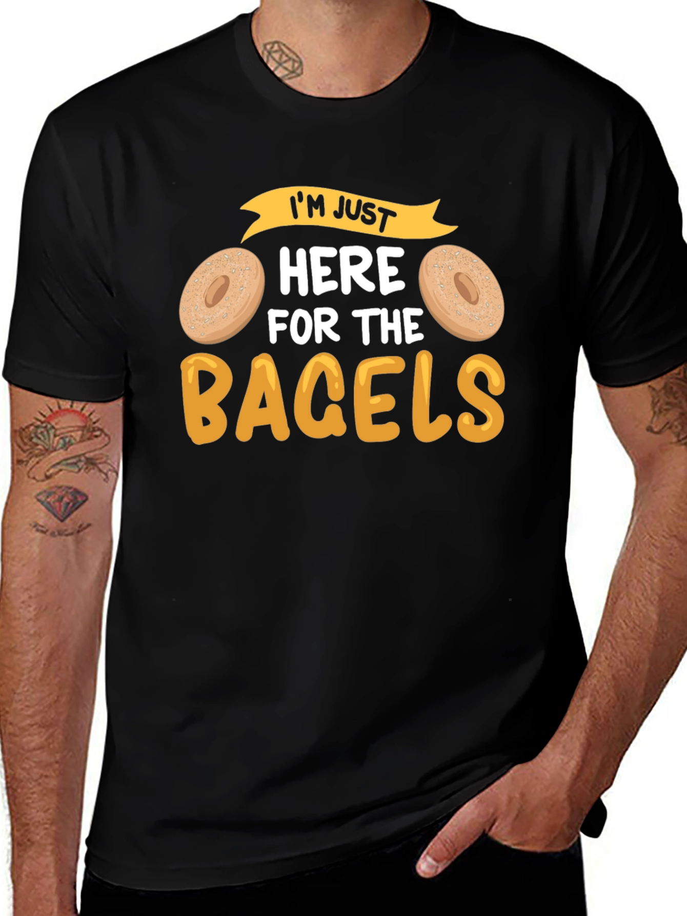 Variant 28 of I'm Just Here for the Bagels Graphic Tee