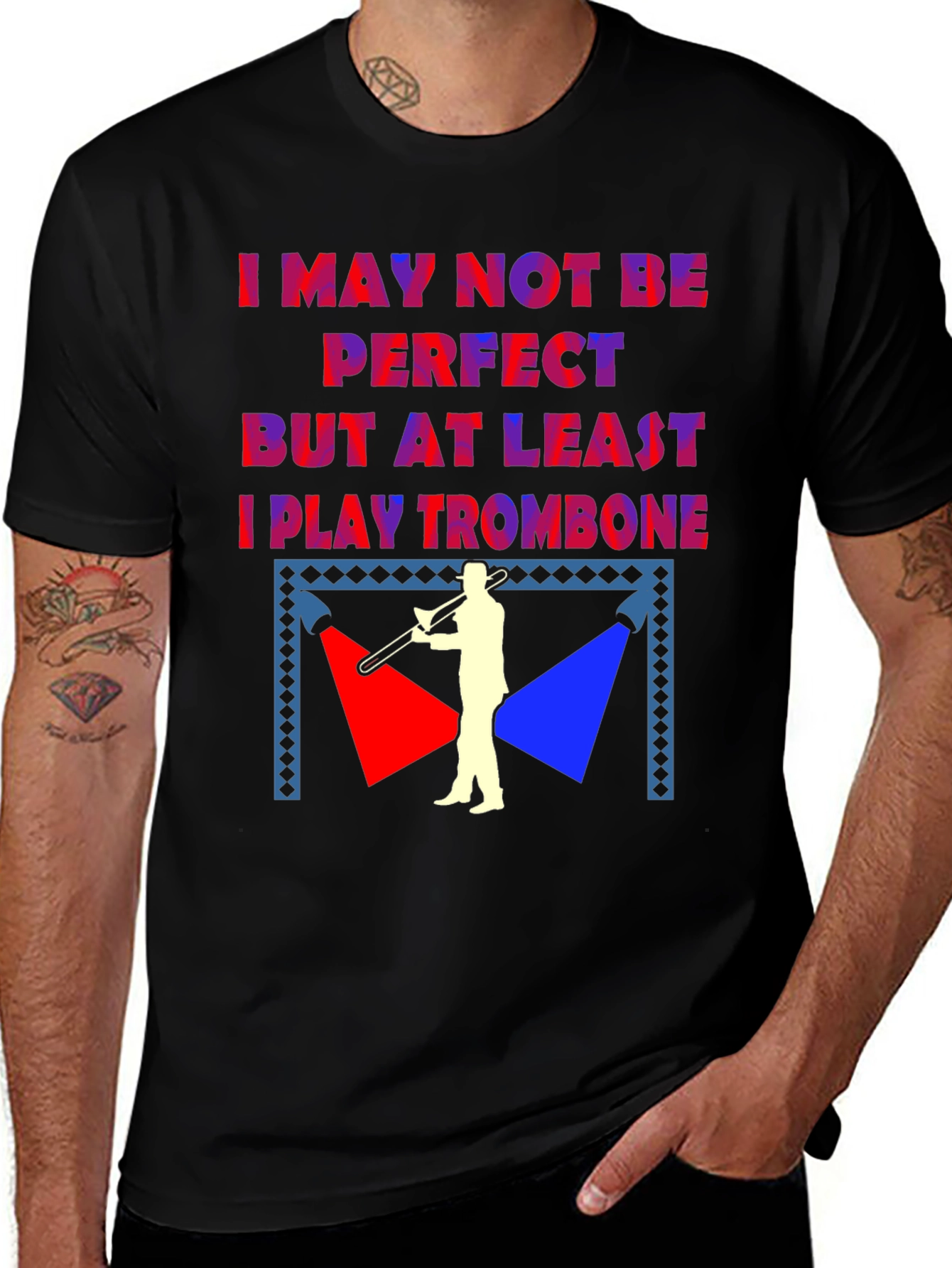 Variant 20 of Trombone Player Graphic Tee - Funny Musician Shirt