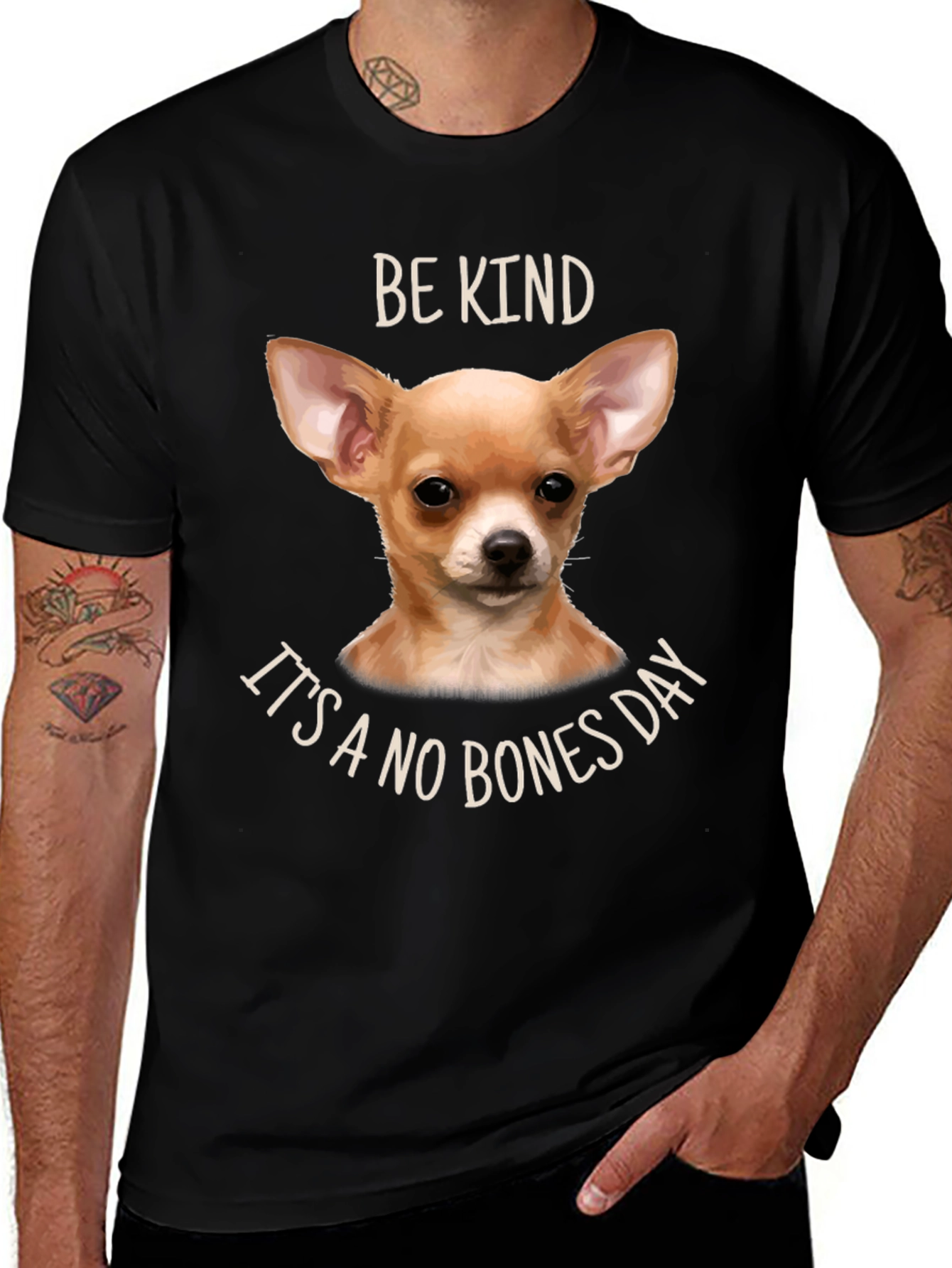 Variant 5 of Be Kind It's A No Bones Day Dog T-Shirt